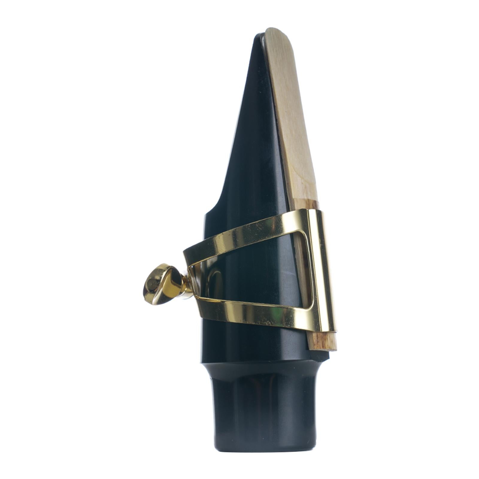 Prof Gold Plated Saxophone Sax Mouthpiece Zinc Alloy Ligature Tenor