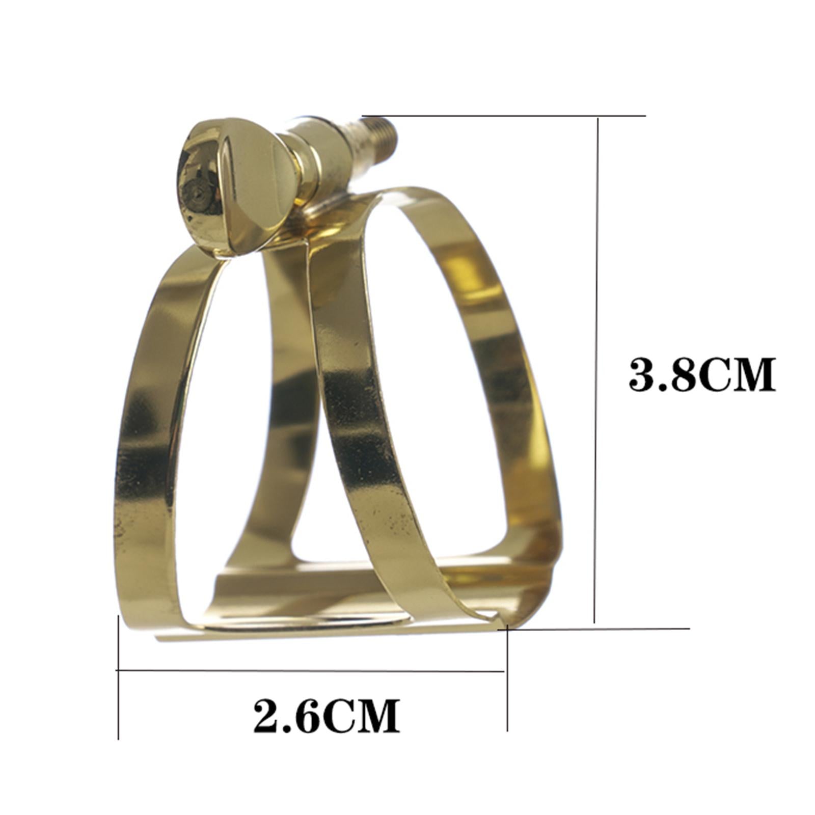 Prof Gold Plated Saxophone Sax Mouthpiece Zinc Alloy Ligature Alto 1 Screw