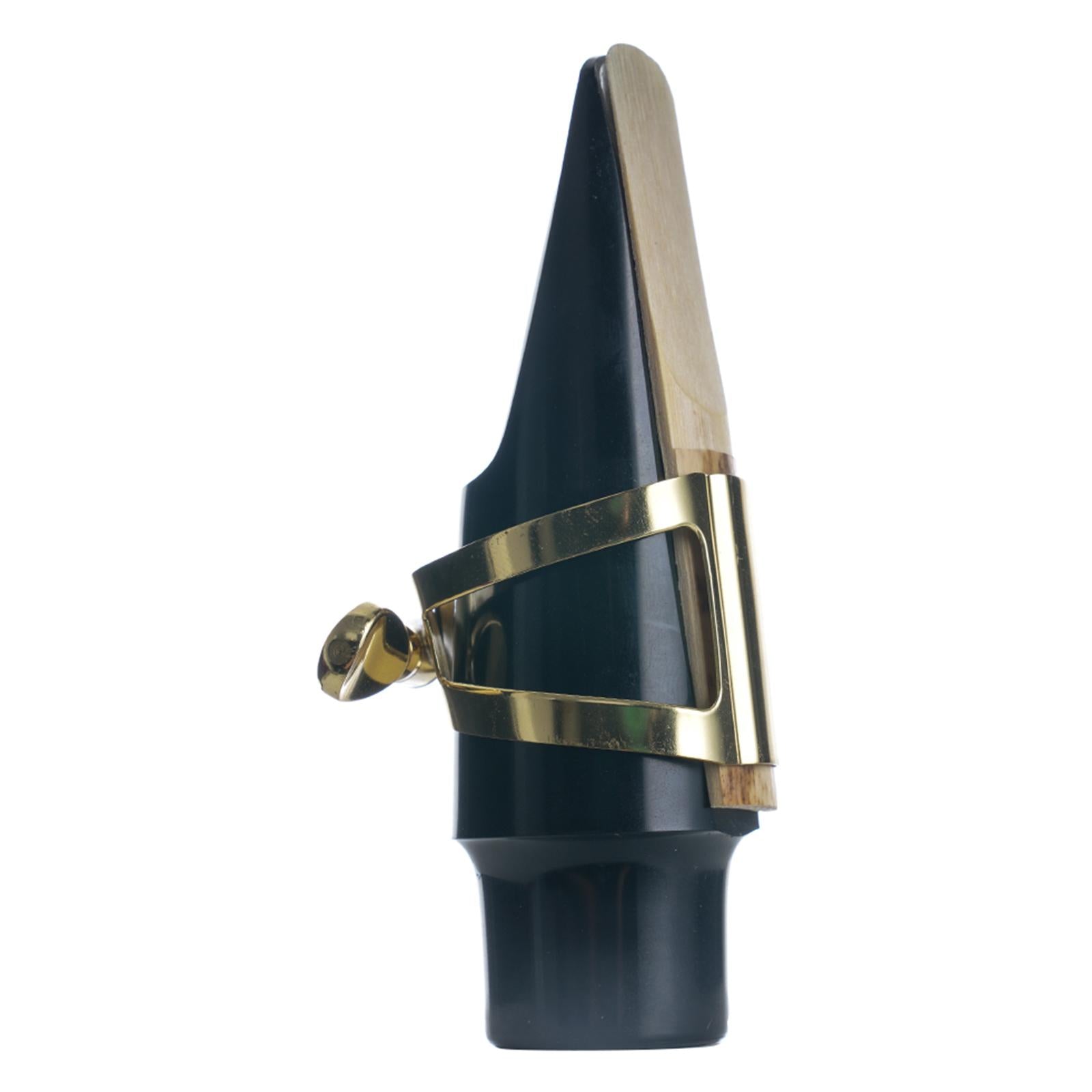 Prof Gold Plated Saxophone Sax Mouthpiece Zinc Alloy Ligature Alto 1 Screw