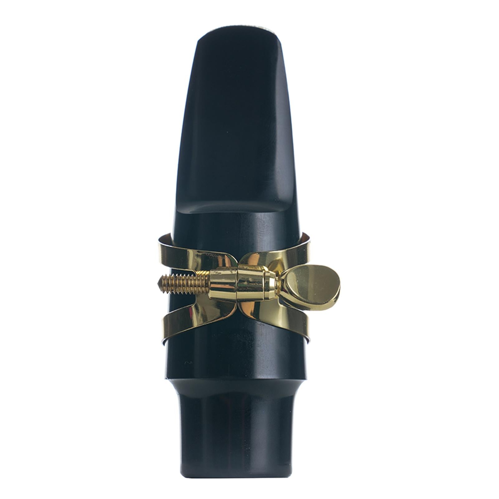 Prof Gold Plated Saxophone Sax Mouthpiece Zinc Alloy Ligature Alto 1 Screw