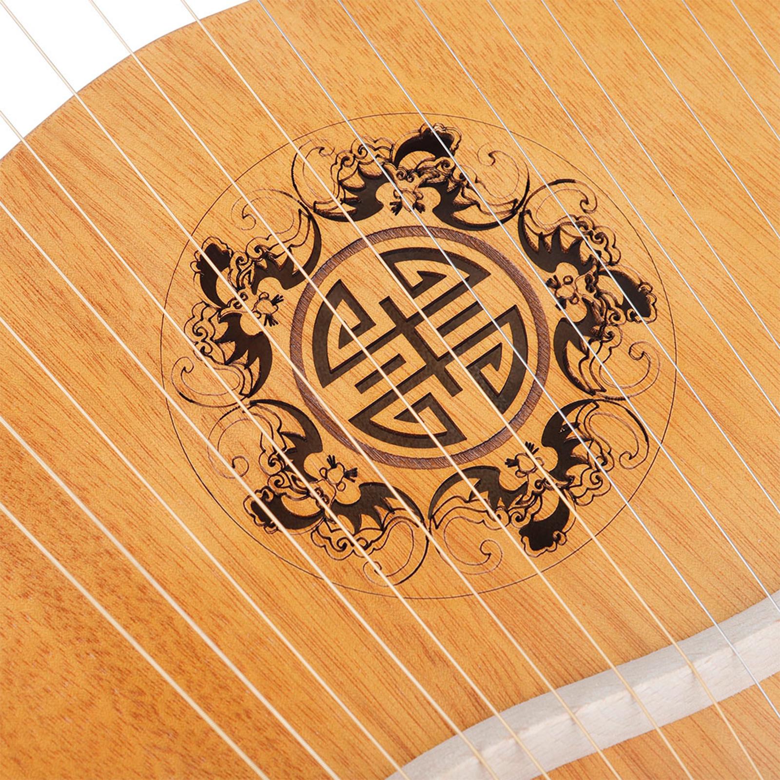 Portable Engraved Exquisite Harp and Wrench Great Gift for Music Lovers Kids