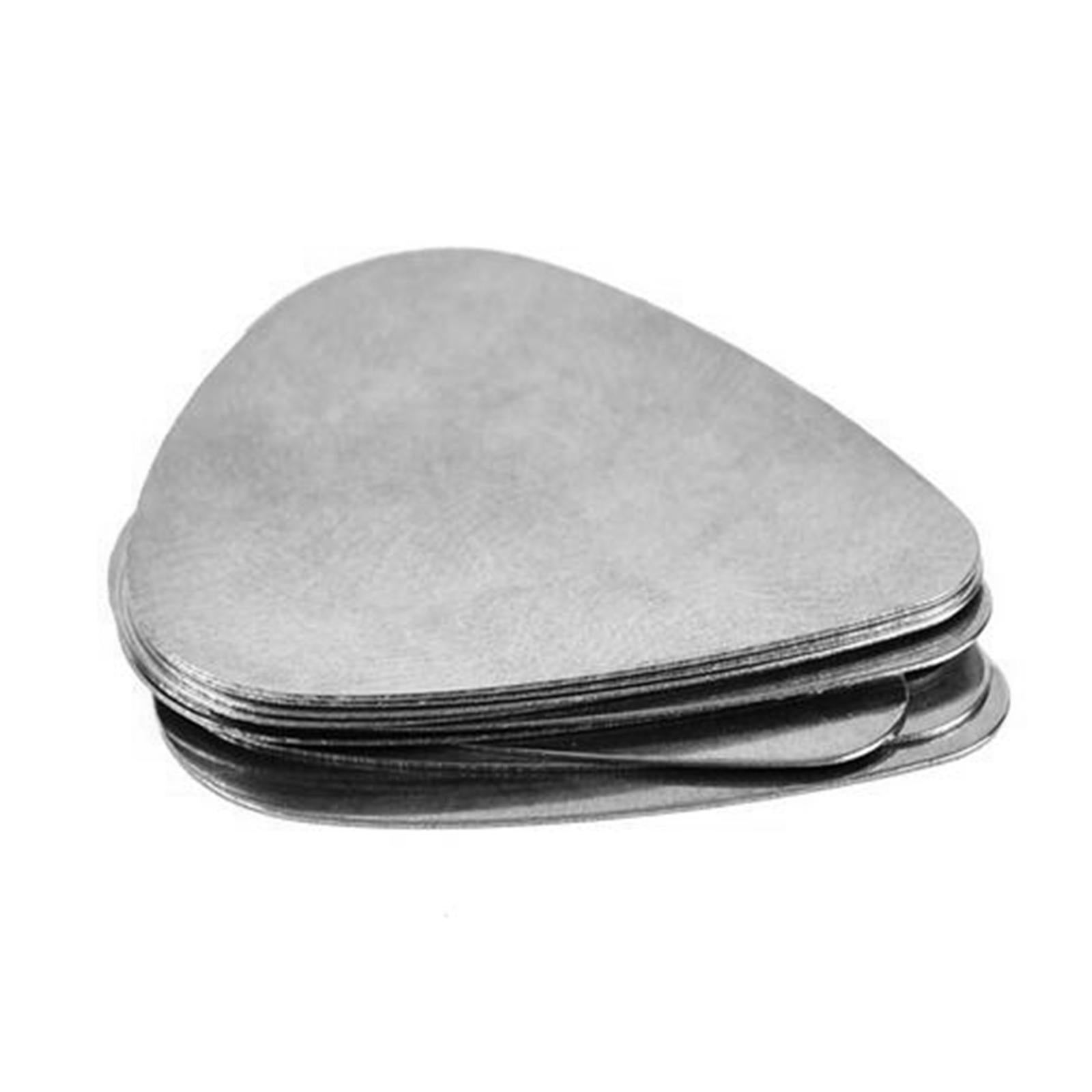 Stainless Steel Guitar Picks 0.3mm Thin Bass Pick Small Heart-shaped