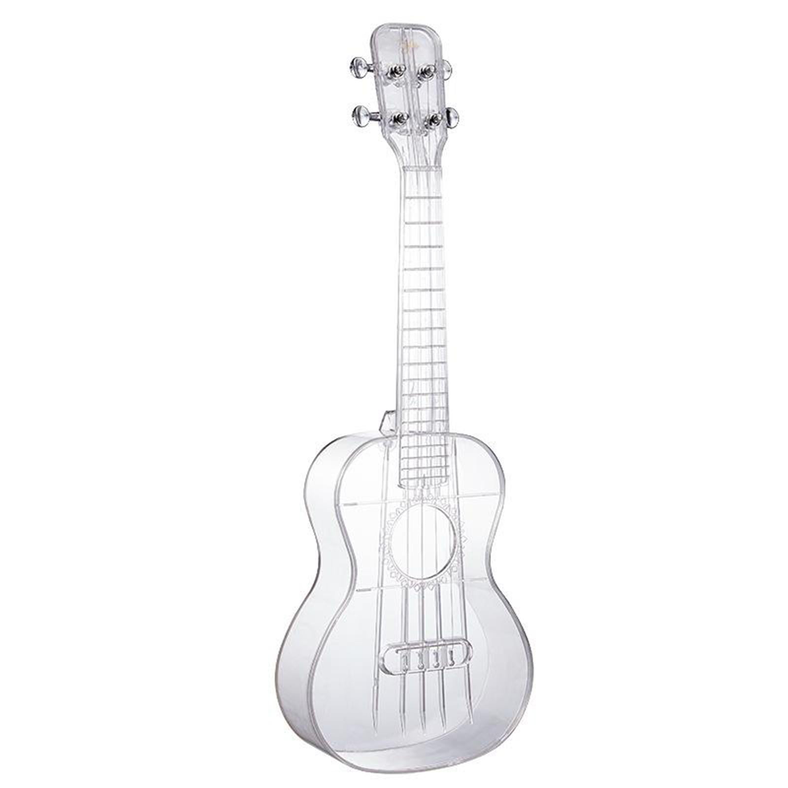 Transparent Ukulele Air-nova 4-String with Gig Bag Strings 3 Picks Gift transparent