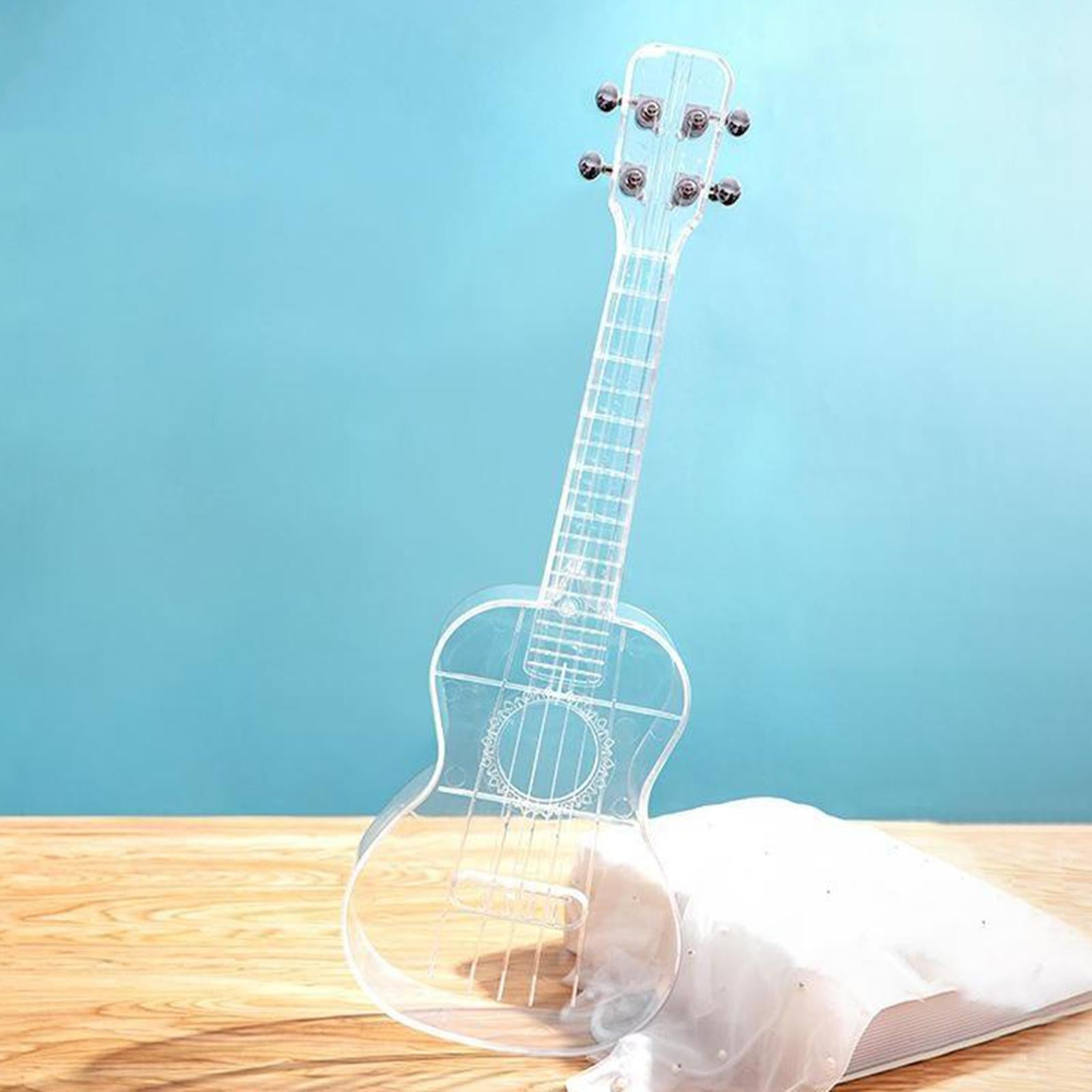 Transparent Ukulele Air-nova 4-String with Gig Bag Strings 3 Picks Gift transparent