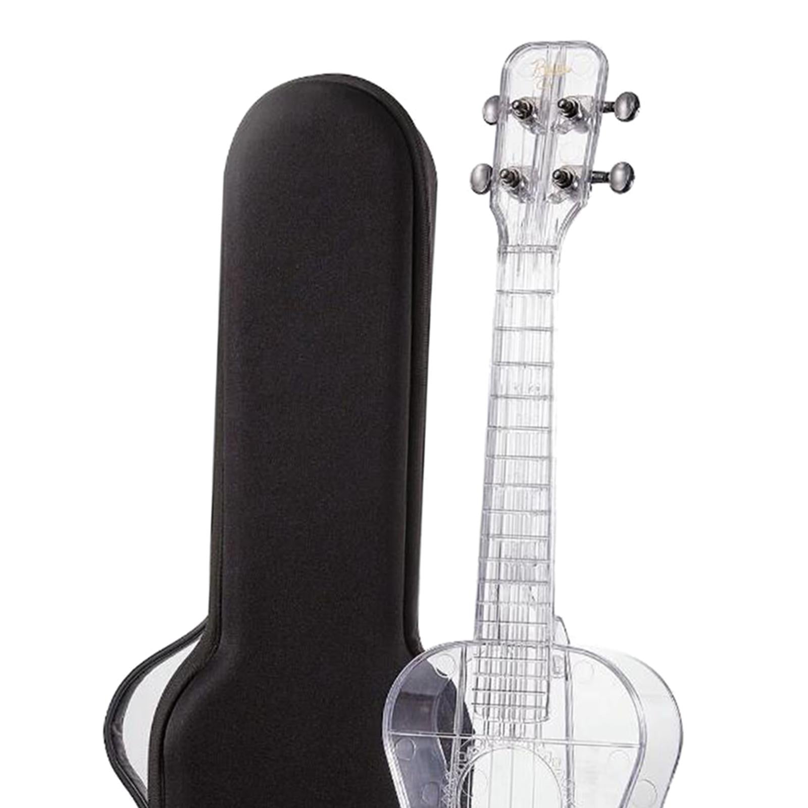 Transparent Ukulele Air-nova 4-String with Gig Bag Strings 3 Picks Gift transparent