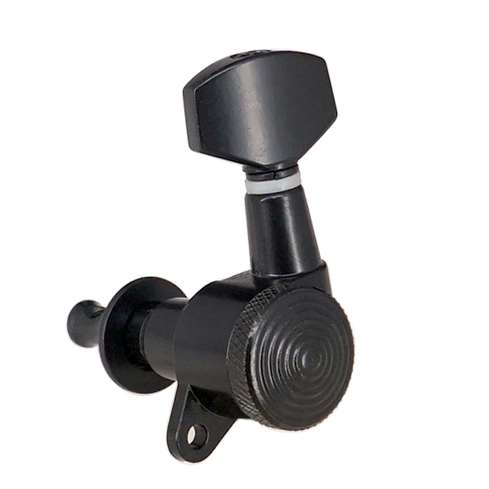 6 Pieces Guitar String Tuning Pegs,Tuner Machine Heads Knobs 3R 3L Black