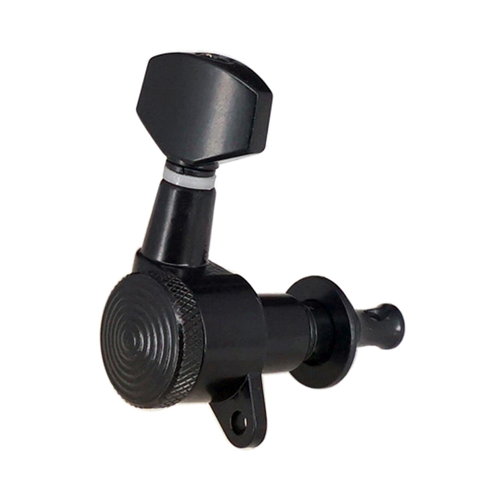 6 Pieces Guitar String Tuning Pegs,Tuner Machine Heads Knobs 3R 3L Black
