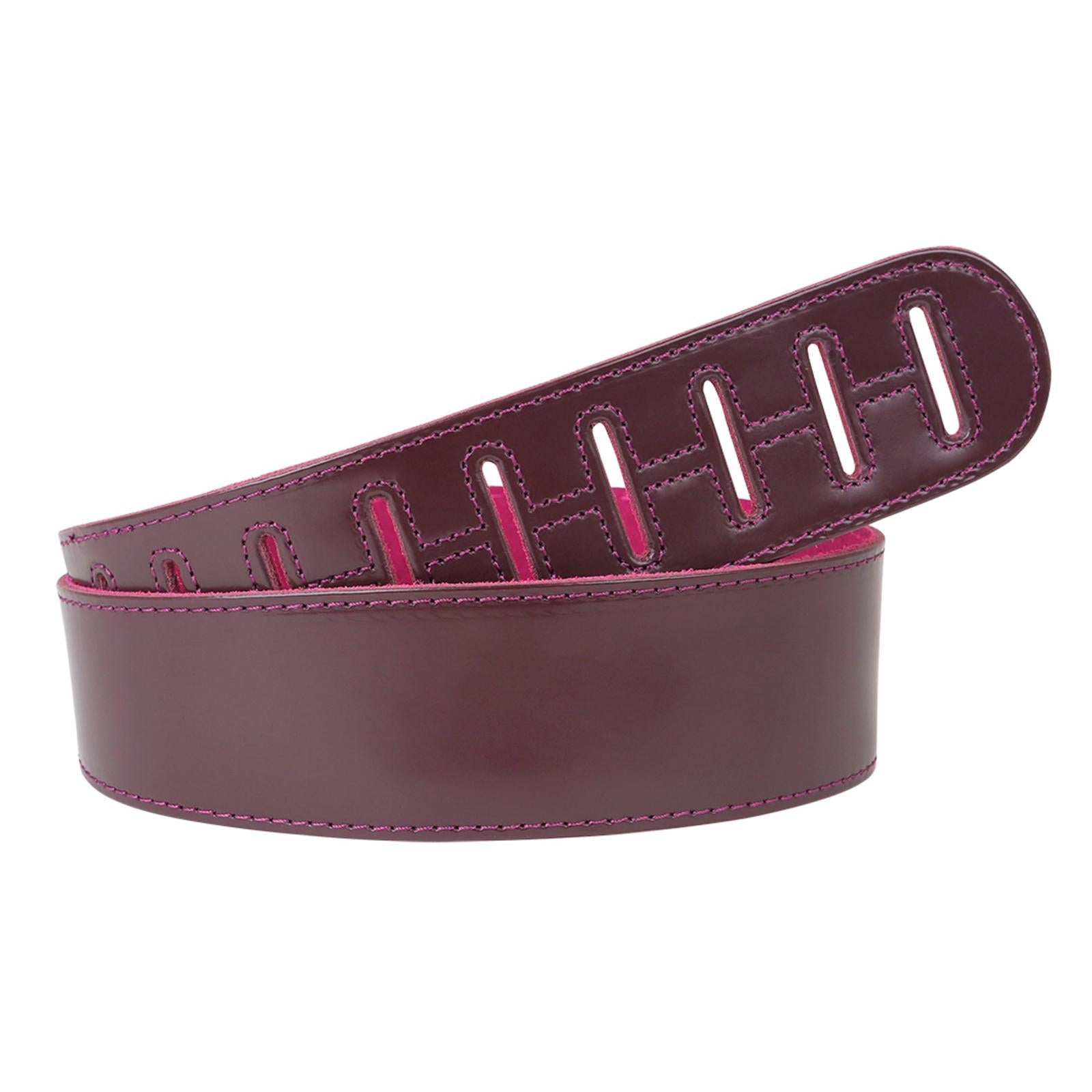 Adjustable Cowhide Soft Strap for Electric Acoustic Guitar Bass Dark Red