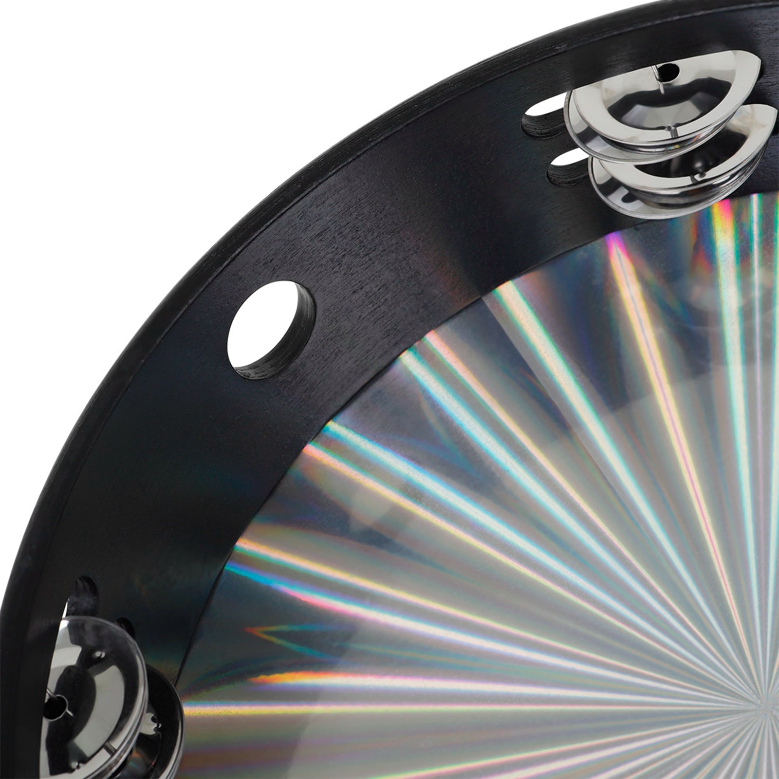 New 10 Reflective Double Row Jingle Percussion Tambourine for Church Band"