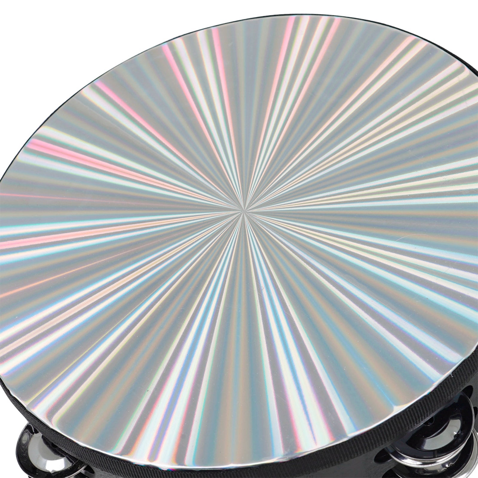 New 10 Reflective Double Row Jingle Percussion Tambourine for Church Band"