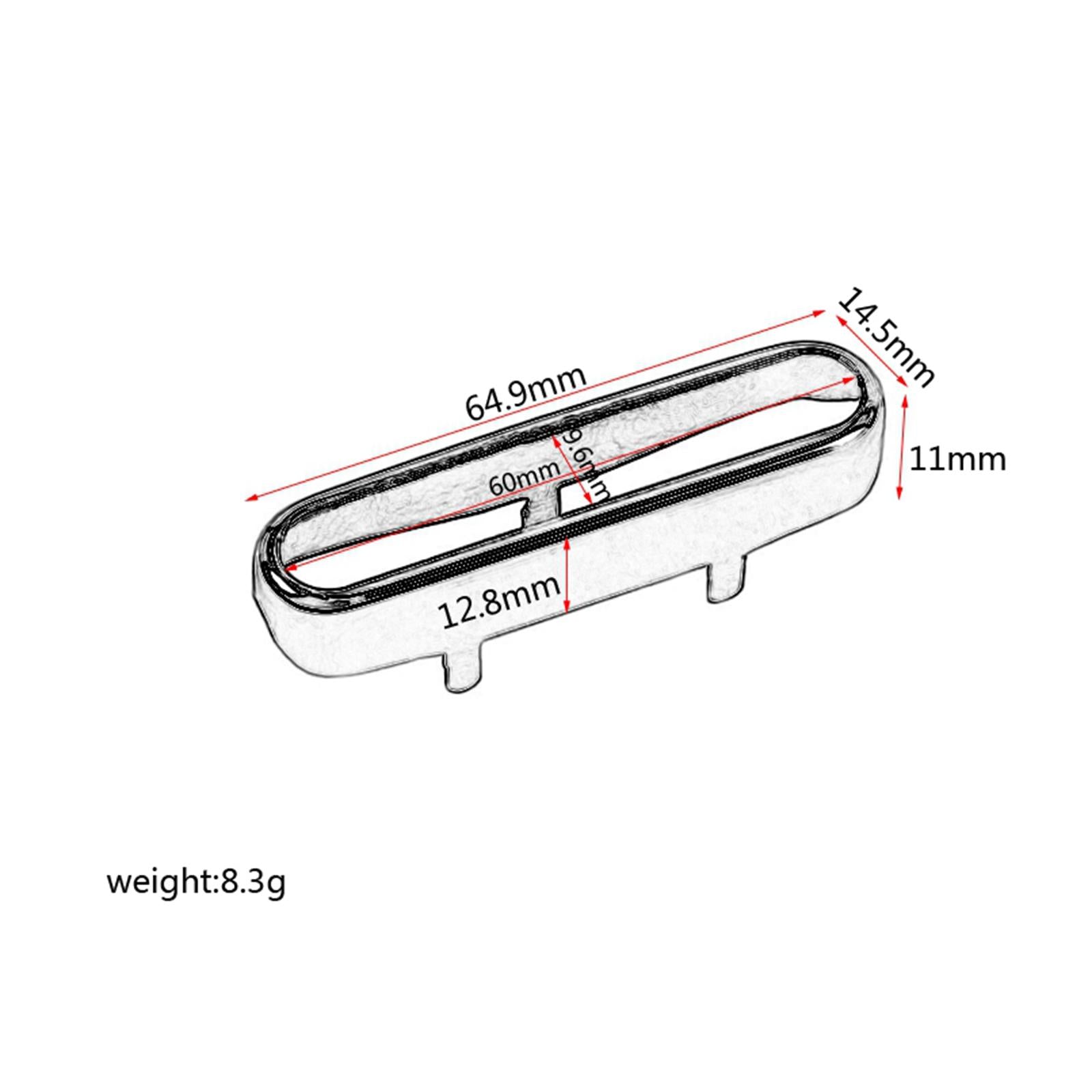 Standard Size Neck Pickup Cover Fits T-Style Guitar Electric Guitar Open