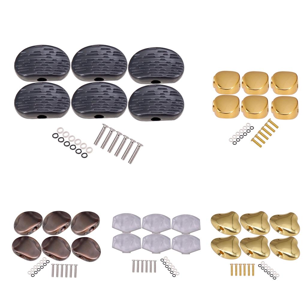 Guitar Tuning Pegs Cap Tuners Machine Head Replacement Buttons Knobs style 1