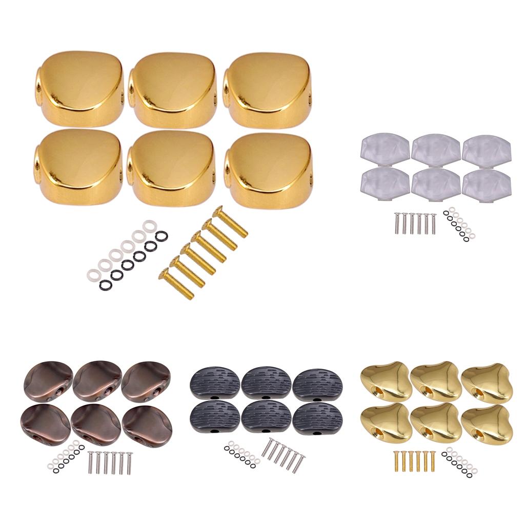Guitar Tuning Pegs Cap Tuners Machine Head Replacement Buttons Knobs style 1