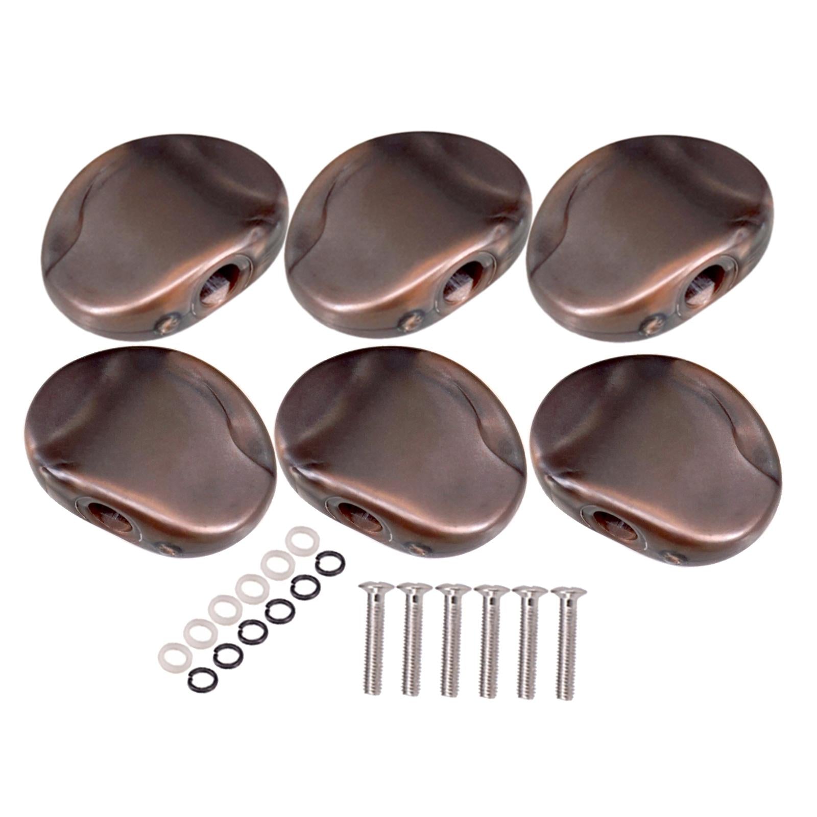 Guitar Tuning Pegs Cap Tuners Machine Head Replacement Buttons Knobs style 2
