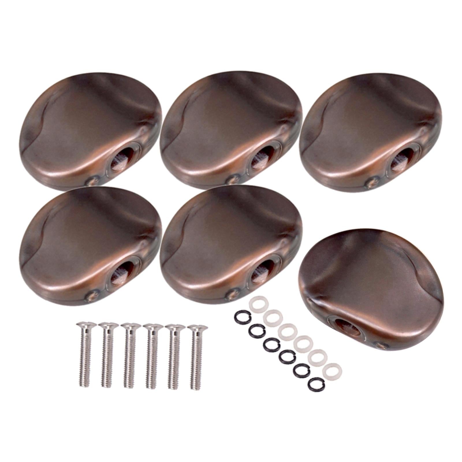 Guitar Tuning Pegs Cap Tuners Machine Head Replacement Buttons Knobs style 2