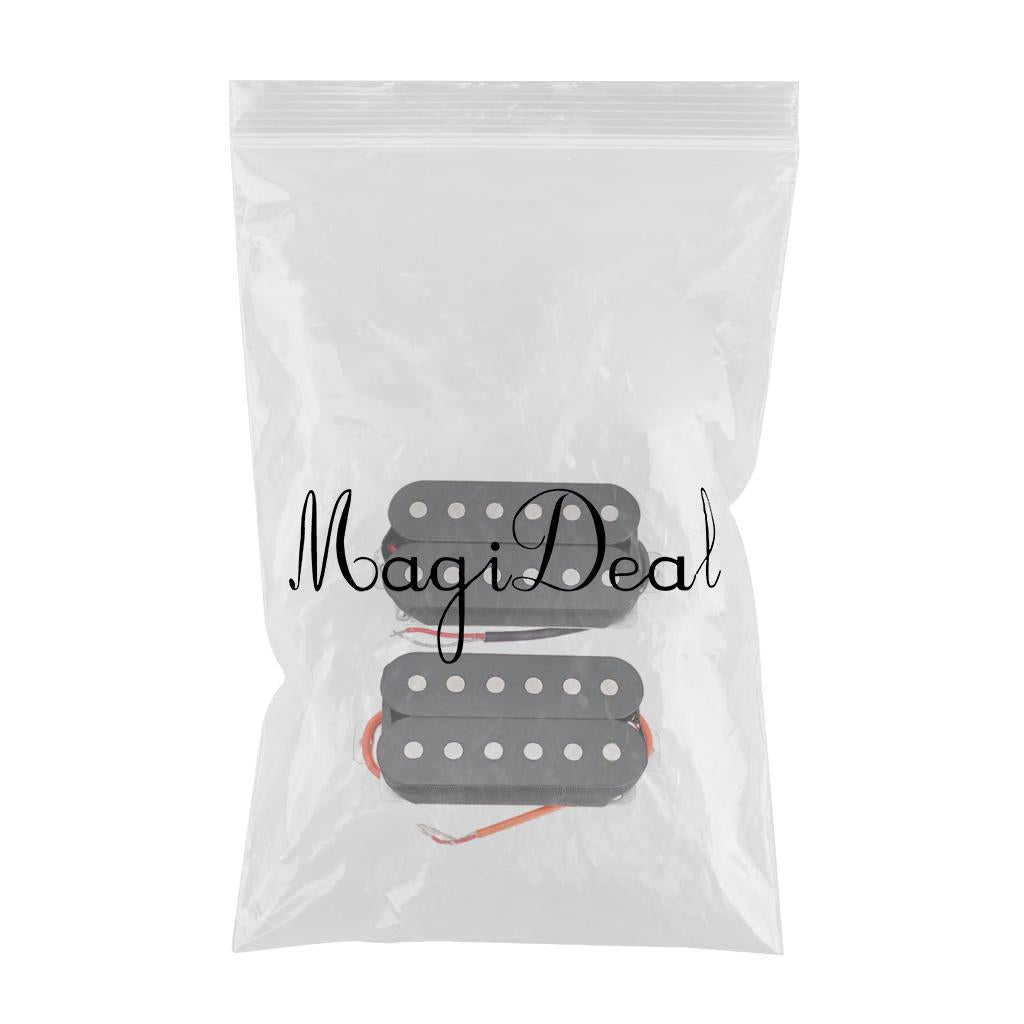50/52mm Guitar Humbucker Pickup Double Coil Bridge/Neck Guitar Part Black