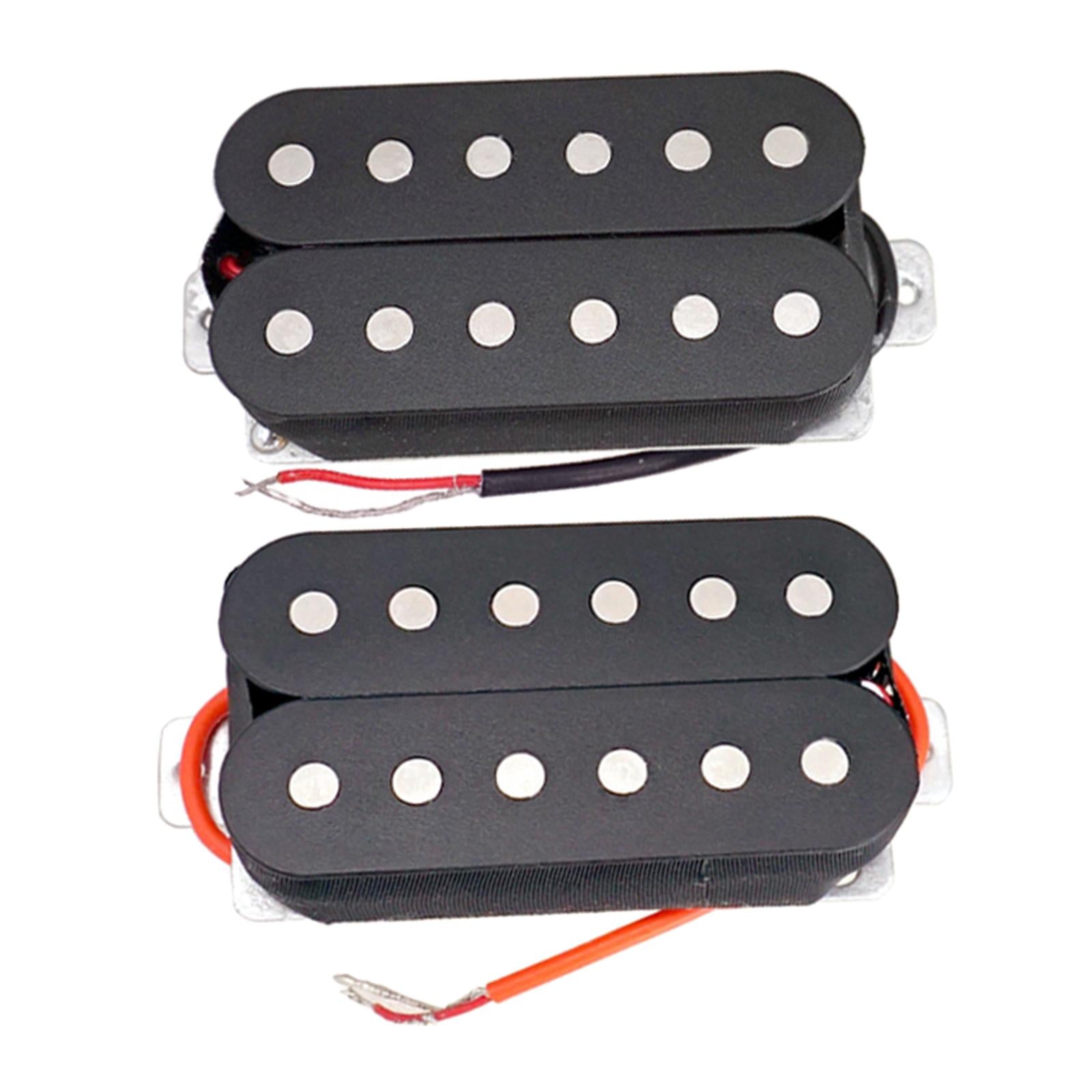 50/52mm Guitar Humbucker Pickup Double Coil Bridge/Neck Guitar Part Black