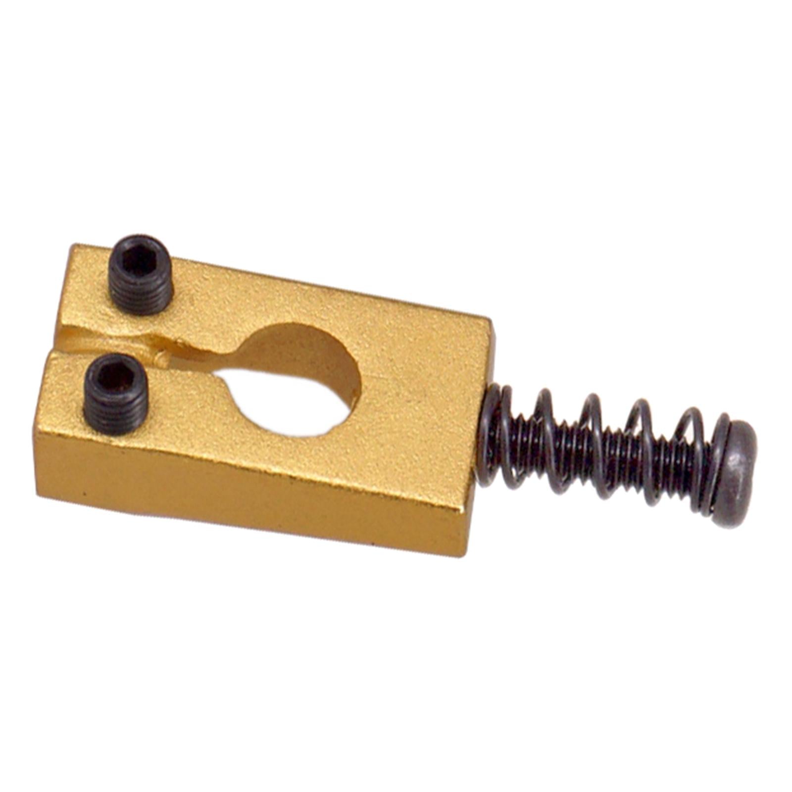 Set of 6 Brass Golden Guitar Bridge Saddles fit for ST Electric Guitar Parts black screw
