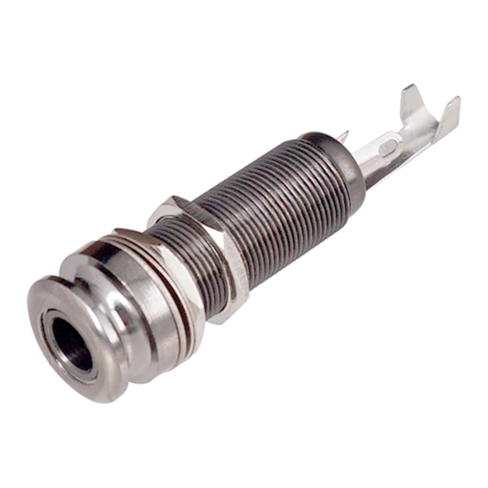 Threaded Cylinder Output Strap EndPin for Electric Guitar Bronze