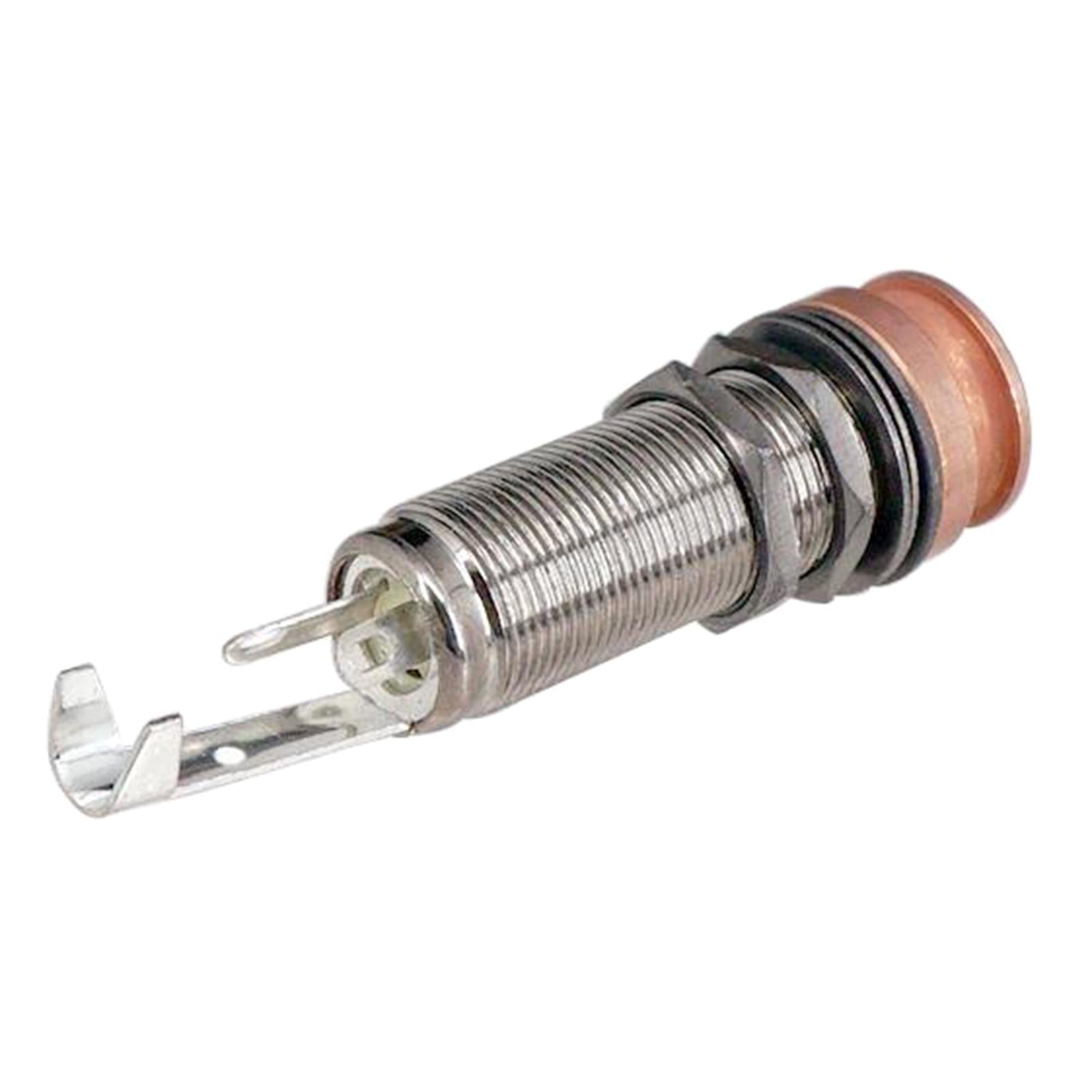 Threaded Cylinder Output Strap EndPin for Electric Guitar Light Brown