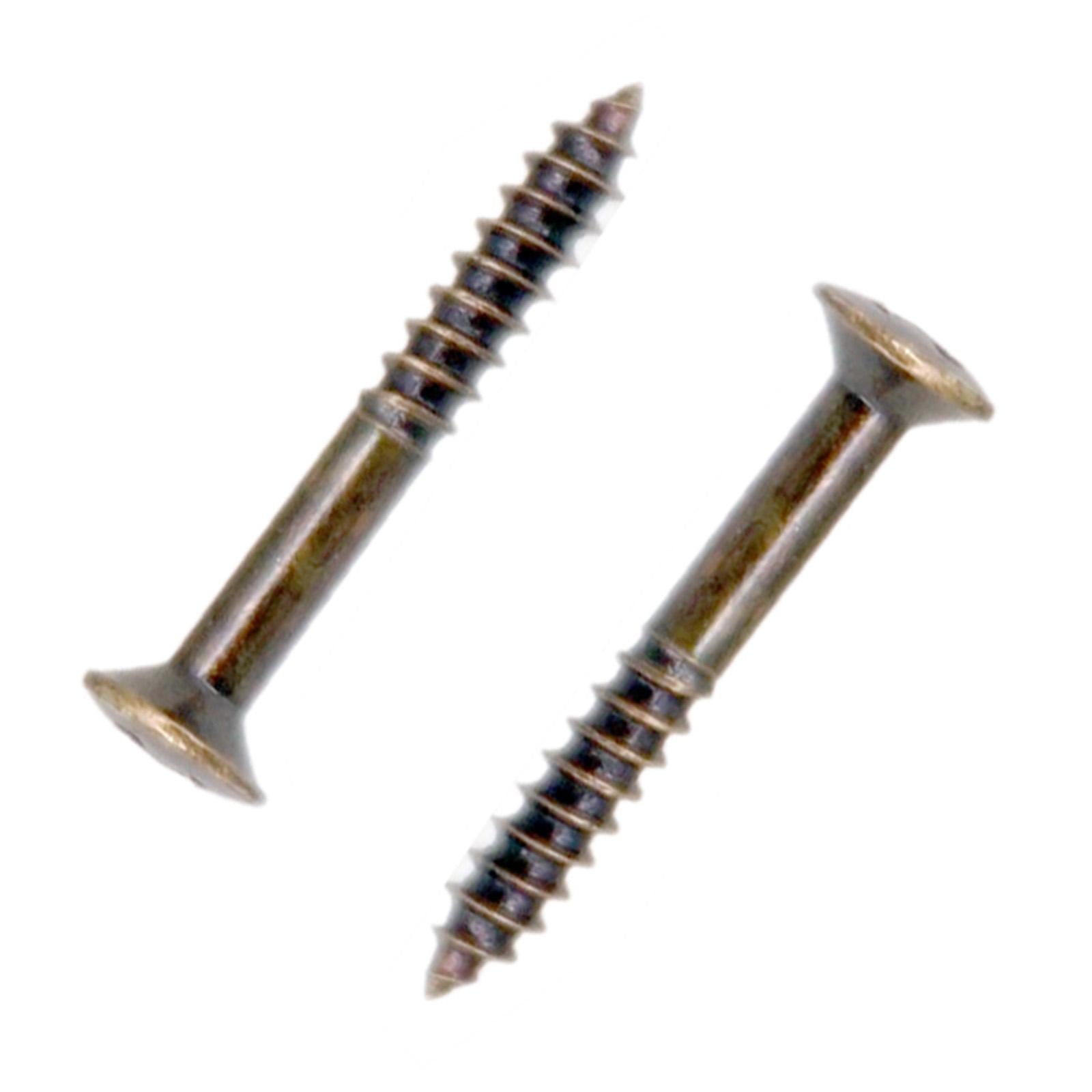 40Pack Guitar Humbucker Pickup Ring Mounting Screws Guitar Parts Bronze