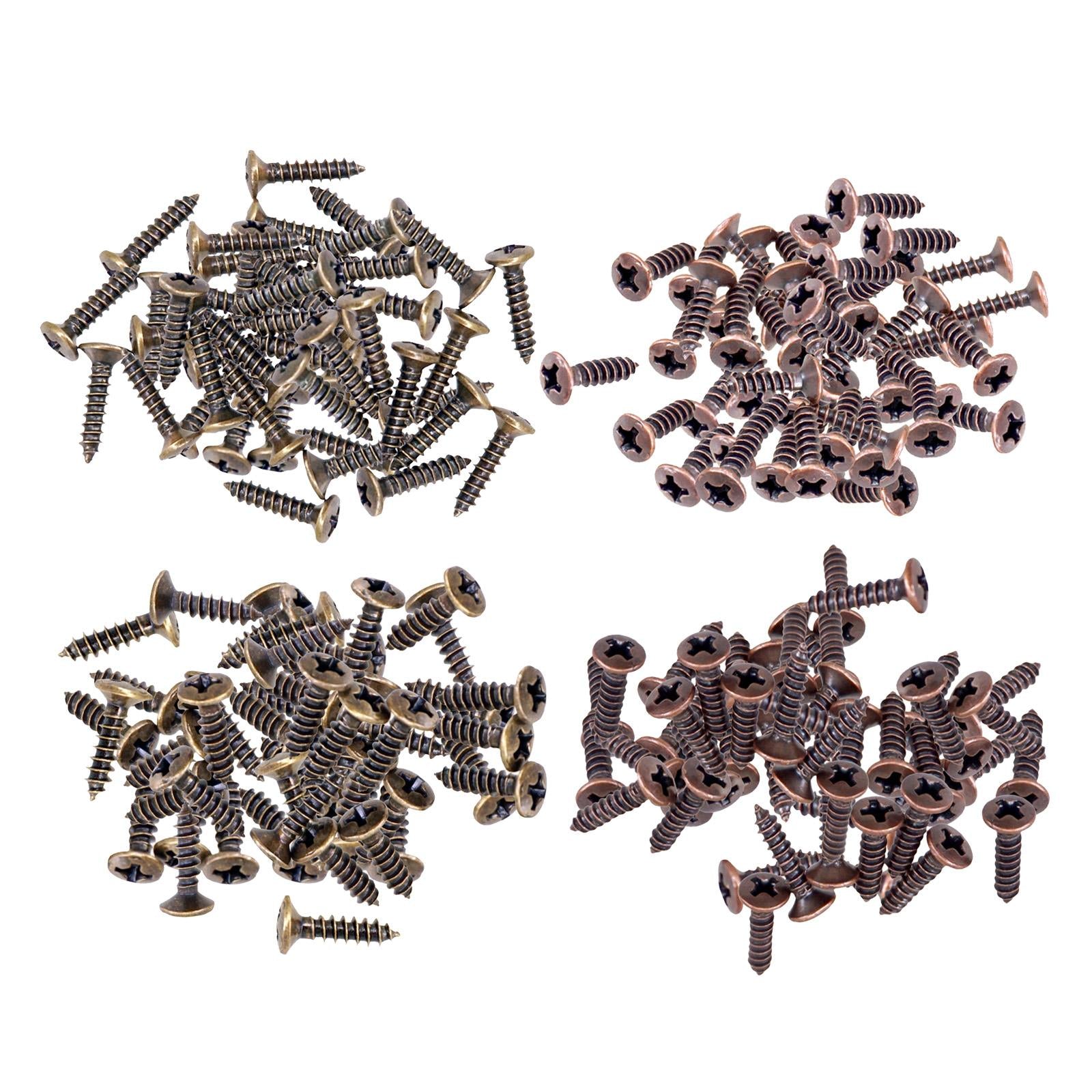 50x Pickguard Mounting Screws for ST SQ Replacement Parts Copper 3x12mm