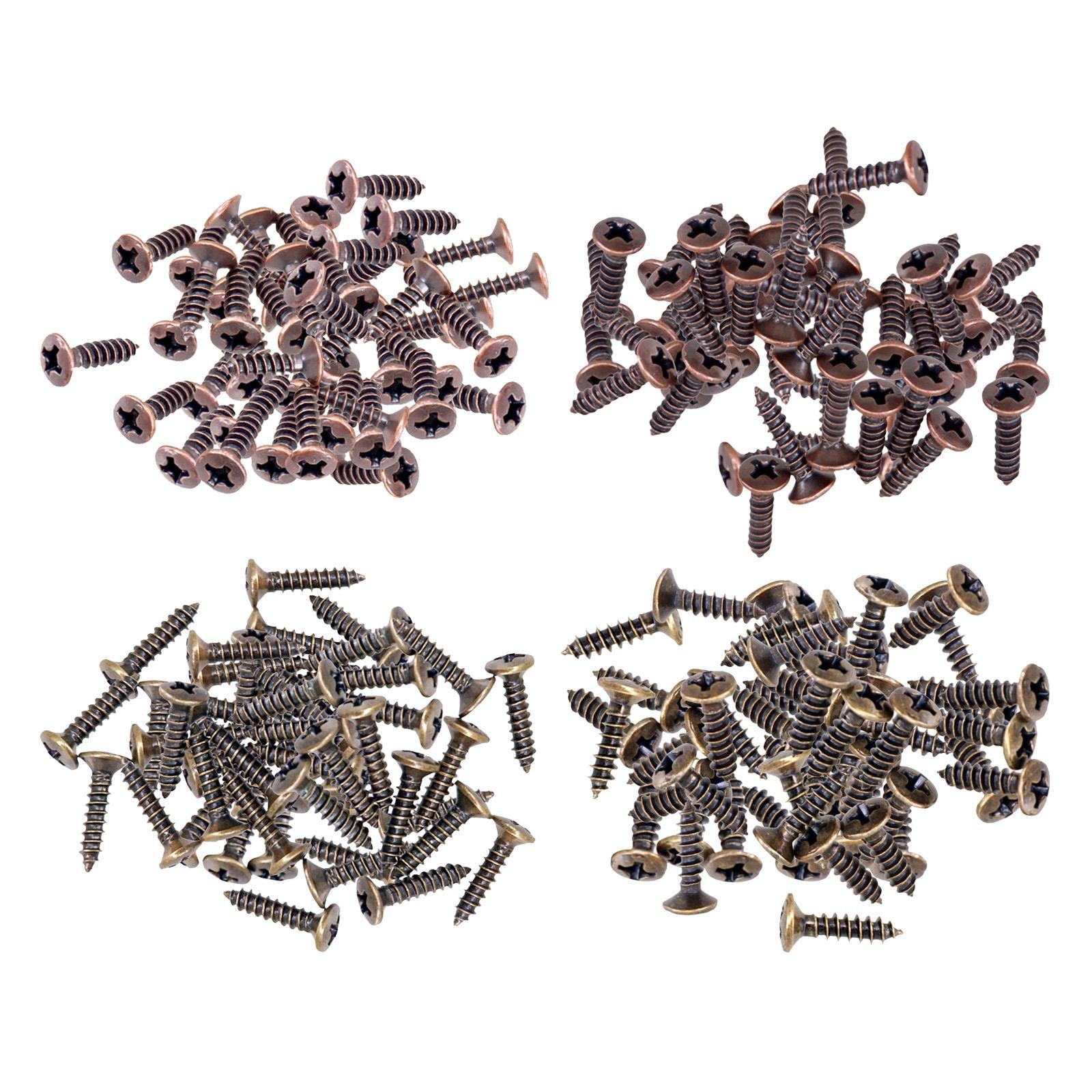 50x Pickguard Mounting Screws for ST SQ Replacement Parts Copper 3x12mm
