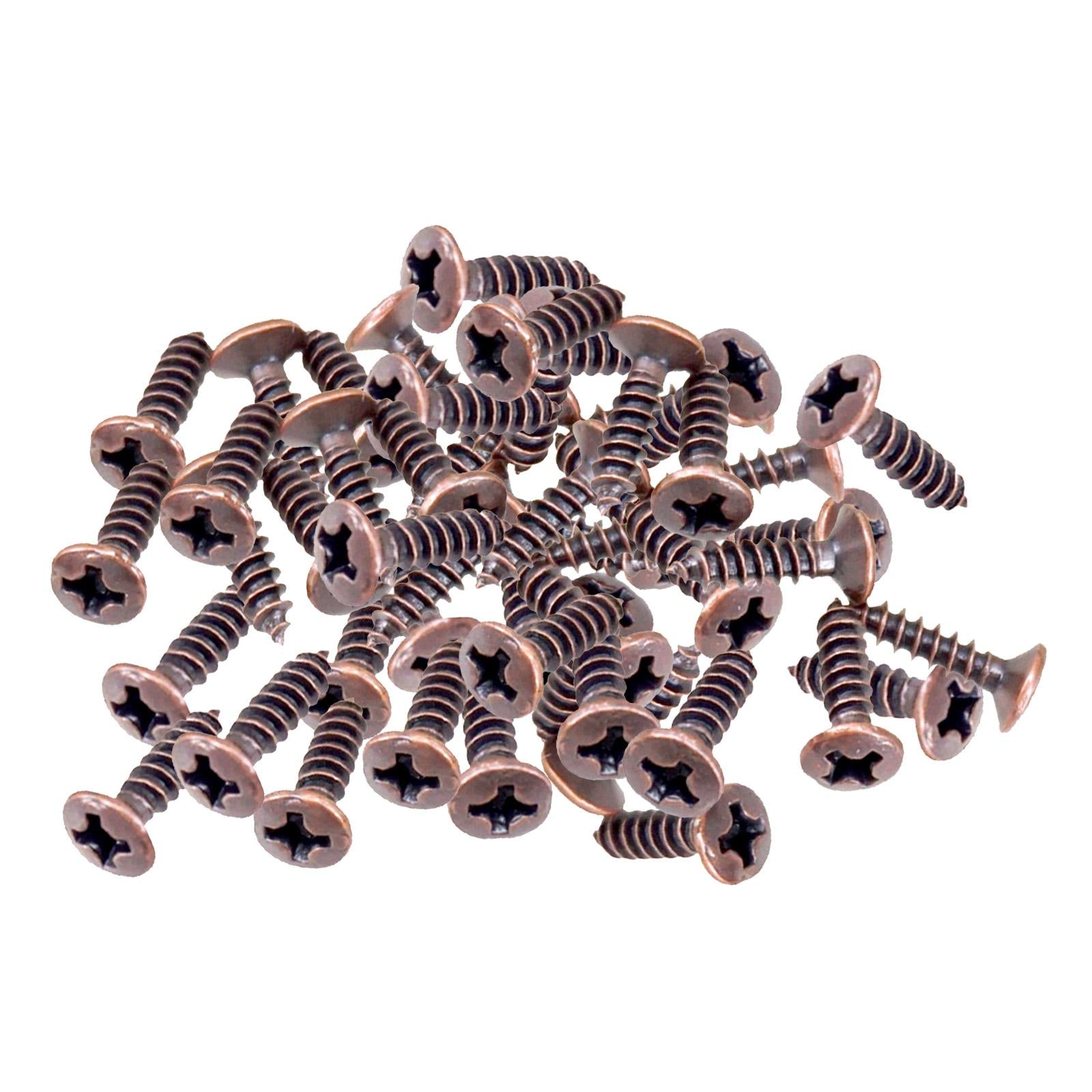 50x Pickguard Mounting Screws for ST SQ Replacement Parts Copper 3x12mm