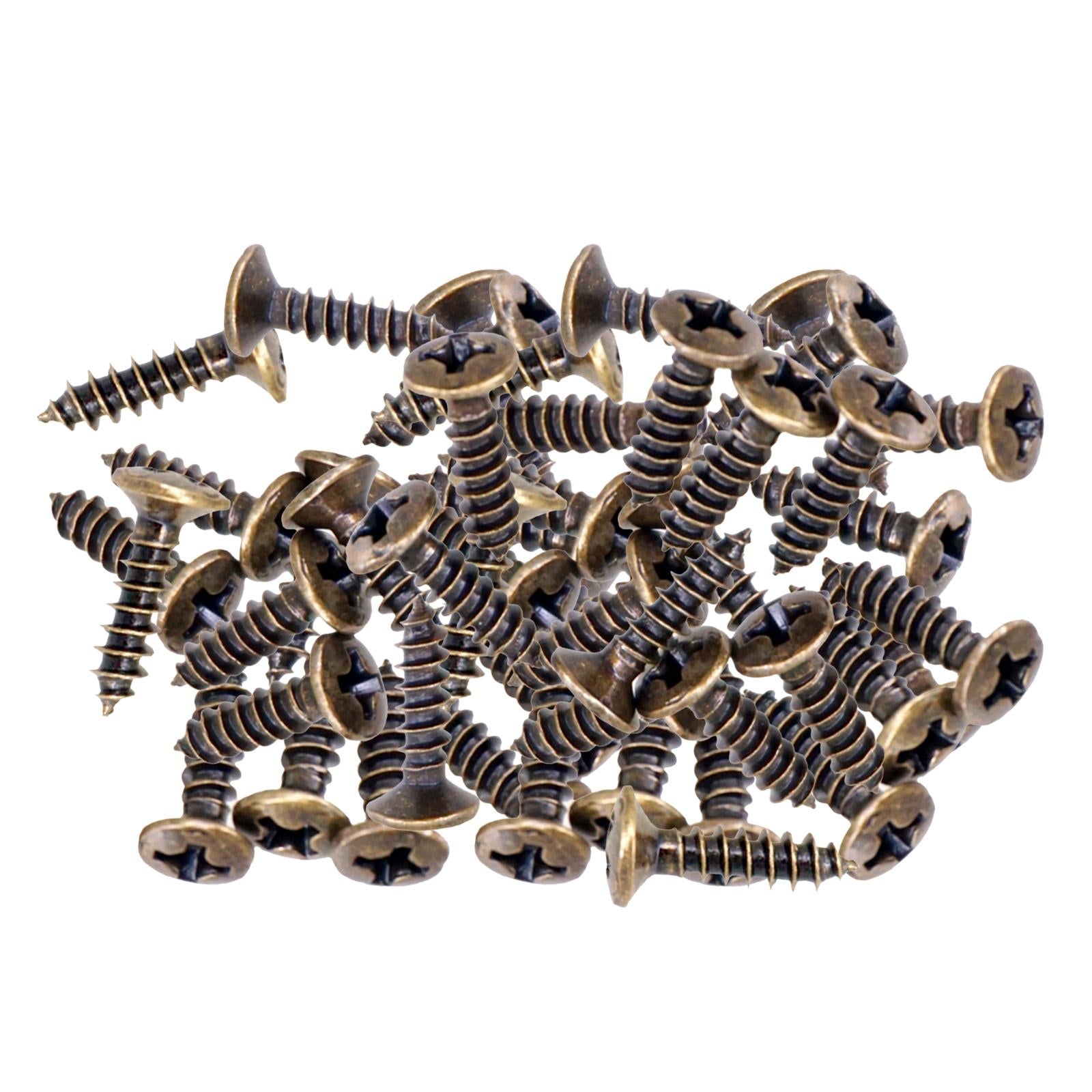 50x Pickguard Mounting Screws for ST SQ Replacement Parts Bronze 3x12mm