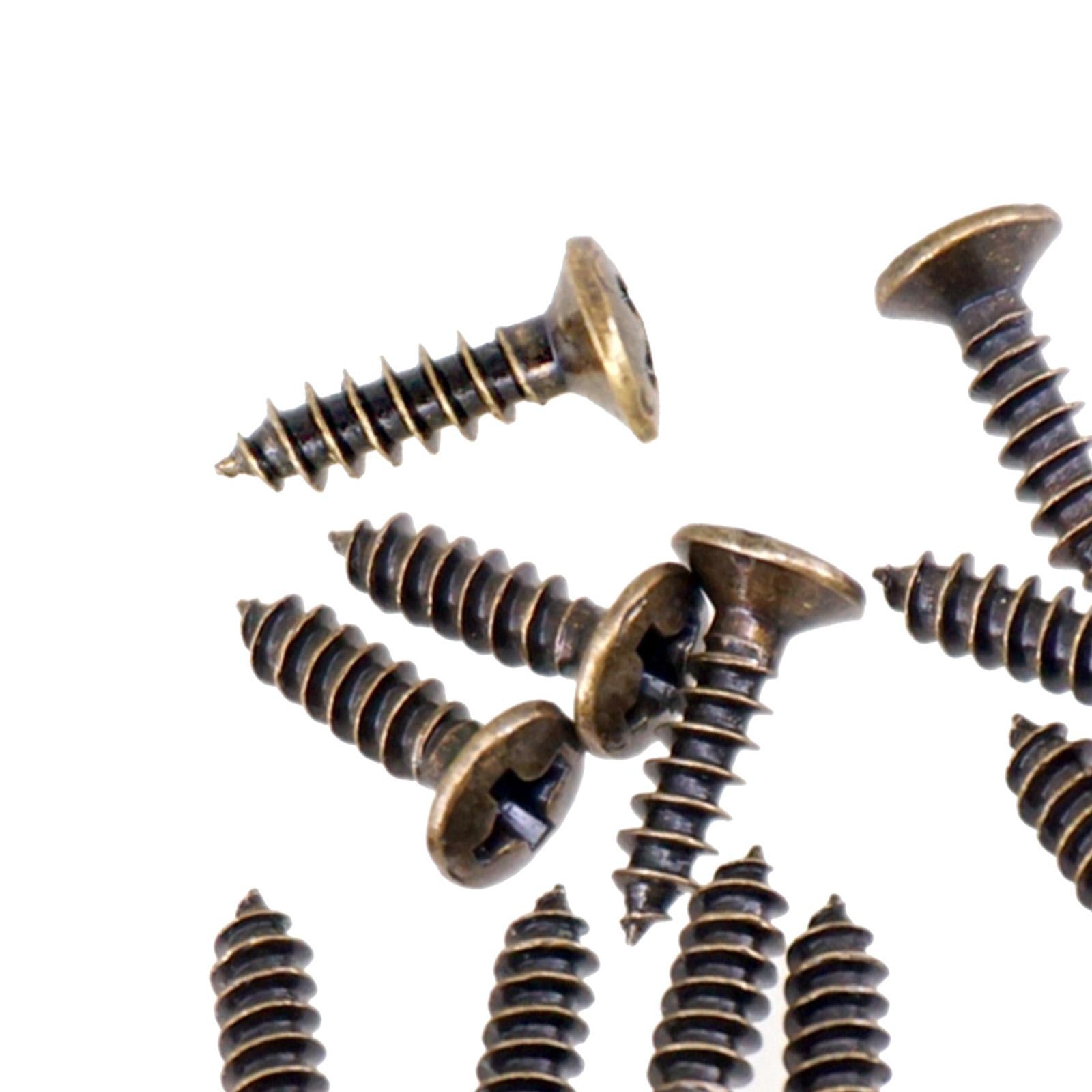 50x Pickguard Mounting Screws for ST SQ Replacement Parts Bronze 3x12mm