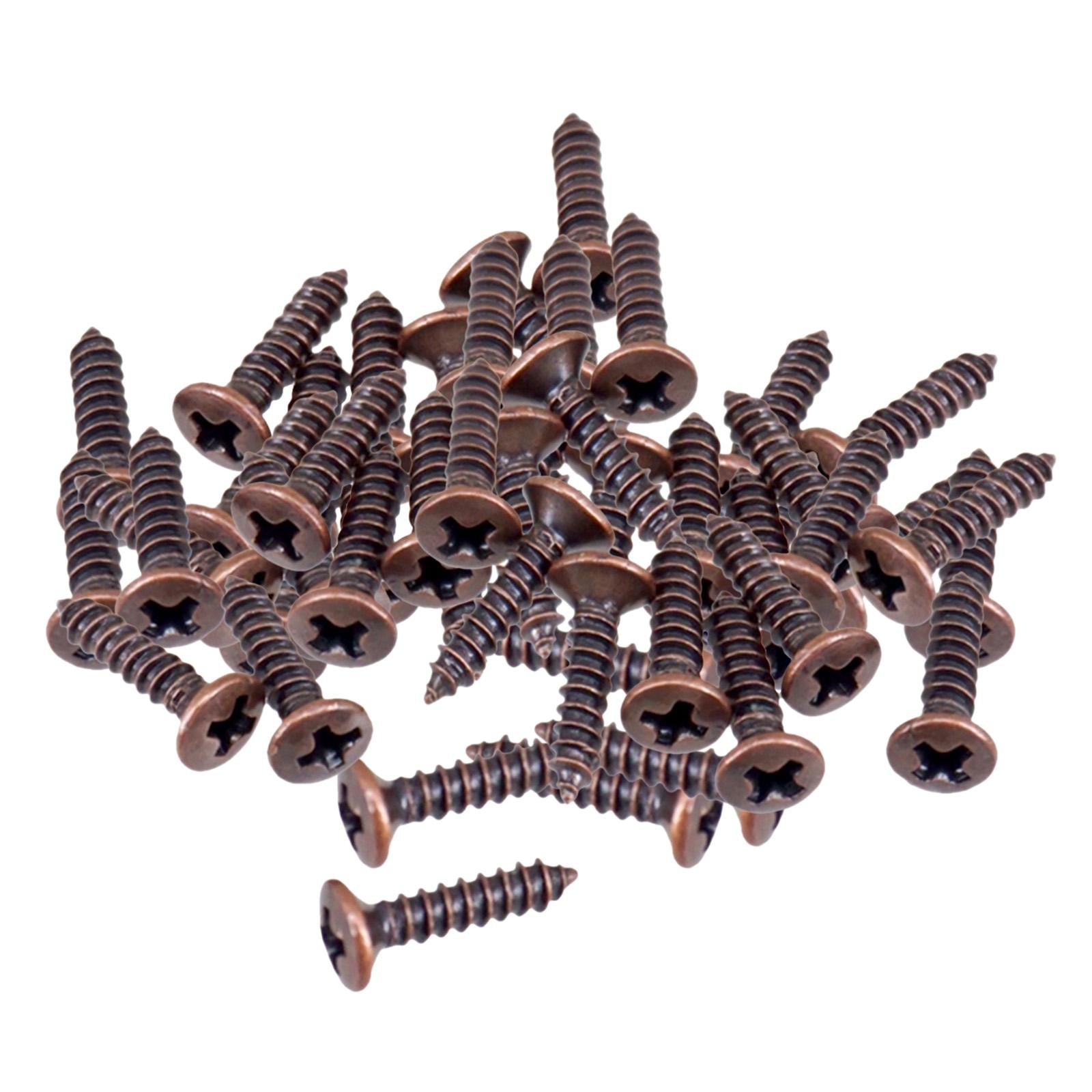 50x Pickguard Mounting Screws for ST SQ Replacement Parts Copper 2.5x12mm