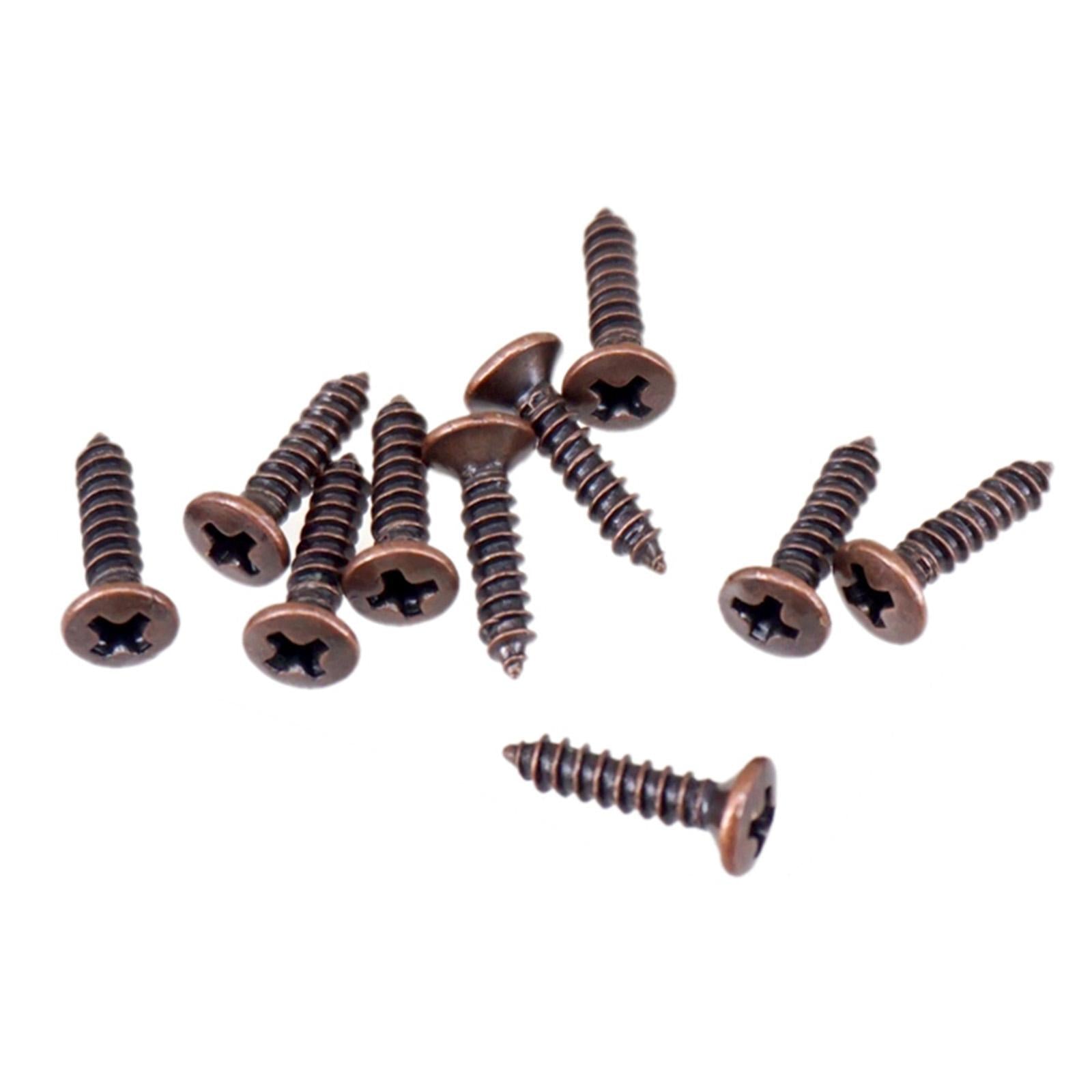 50x Pickguard Mounting Screws for ST SQ Replacement Parts Copper 2.5x12mm