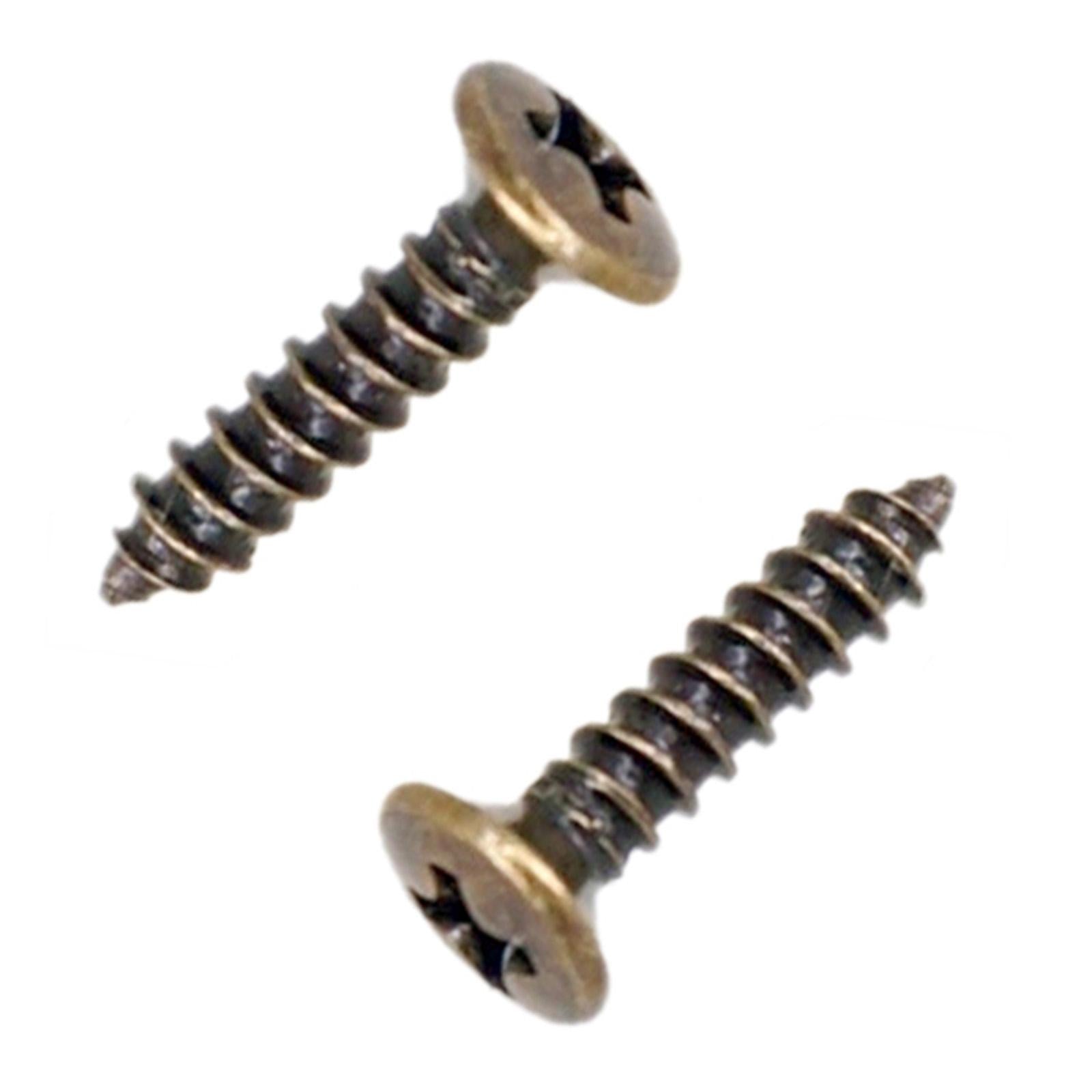 50x Pickguard Mounting Screws for ST SQ Replacement Parts Bronze 2.5x12mm