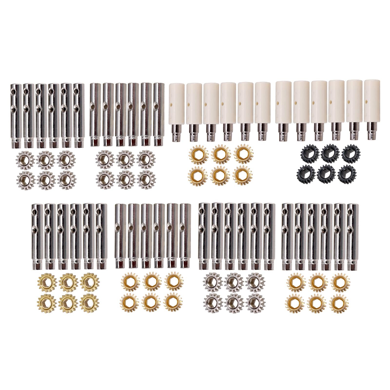 6Pcs Guitar Tuning Pegs Tuners Machine Heads Gear and Pins Parts Style1