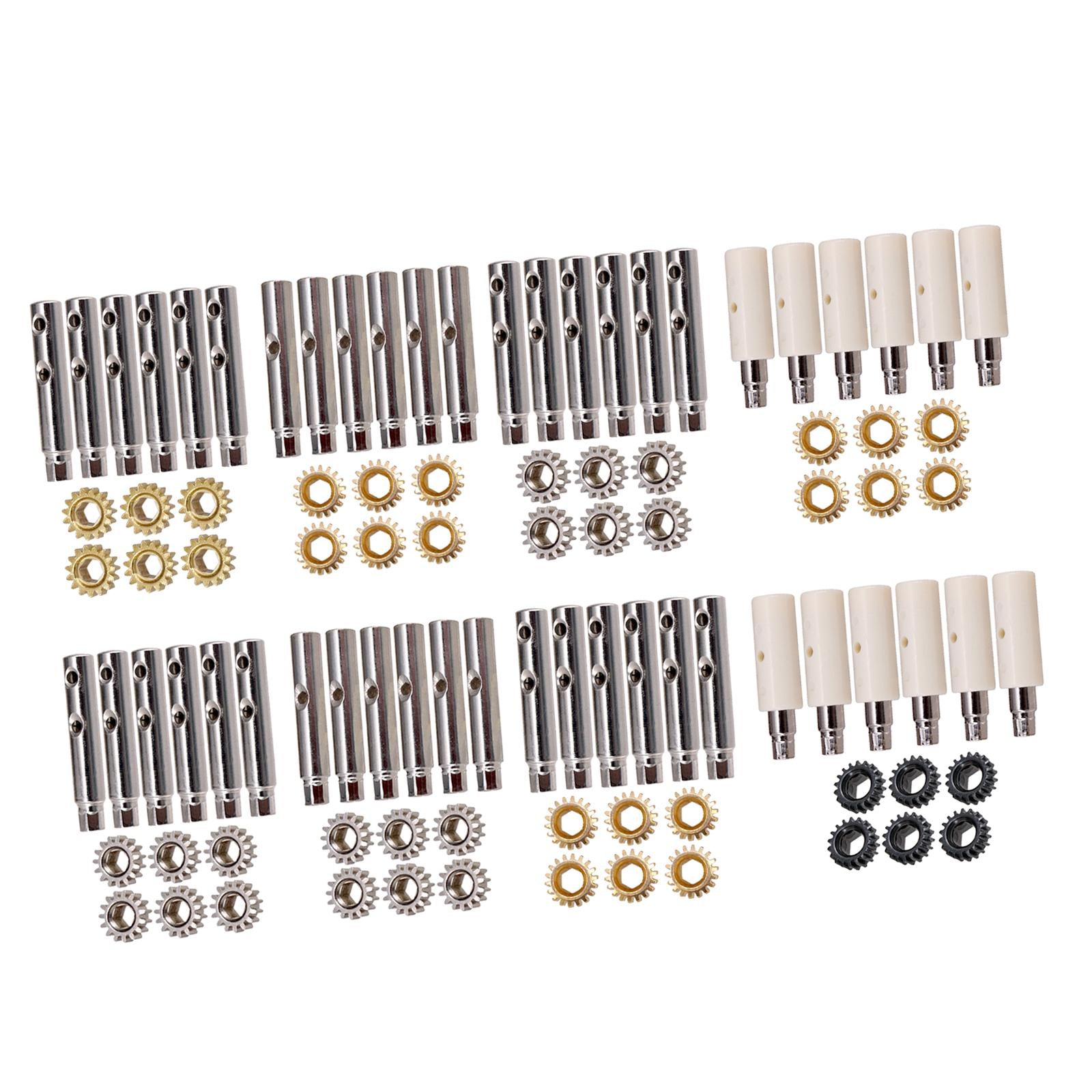 6Pcs Guitar Tuning Pegs Tuners Machine Heads Gear and Pins Parts Style1