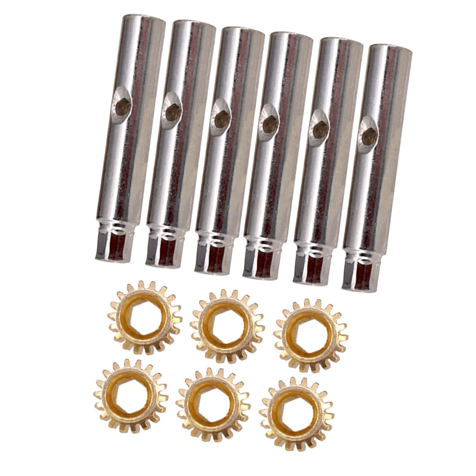 6Pcs Guitar Tuning Pegs Tuners Machine Heads Gear and Pins Parts Style3
