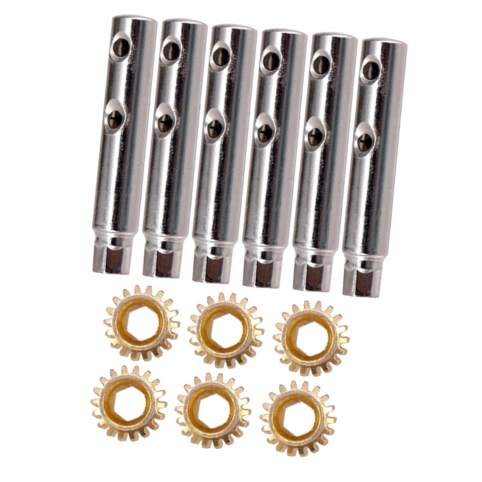 6Pcs Guitar Tuning Pegs Tuners Machine Heads Gear and Pins Parts Style5
