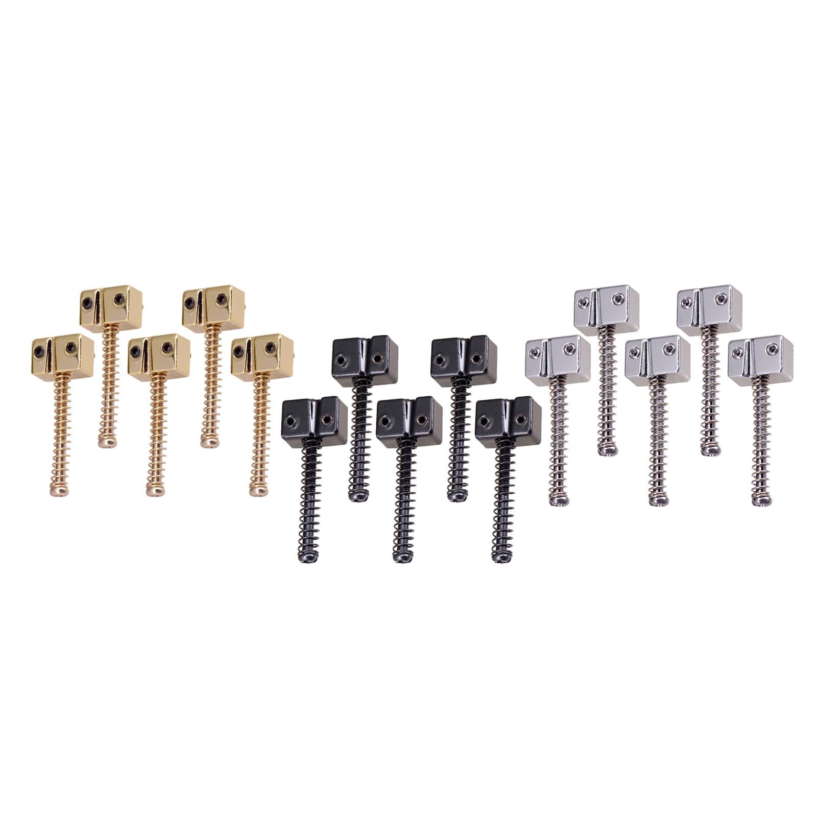 5pcs Zinc Alloy Saddle String Bridge for Bass Instrument Accessories Silver