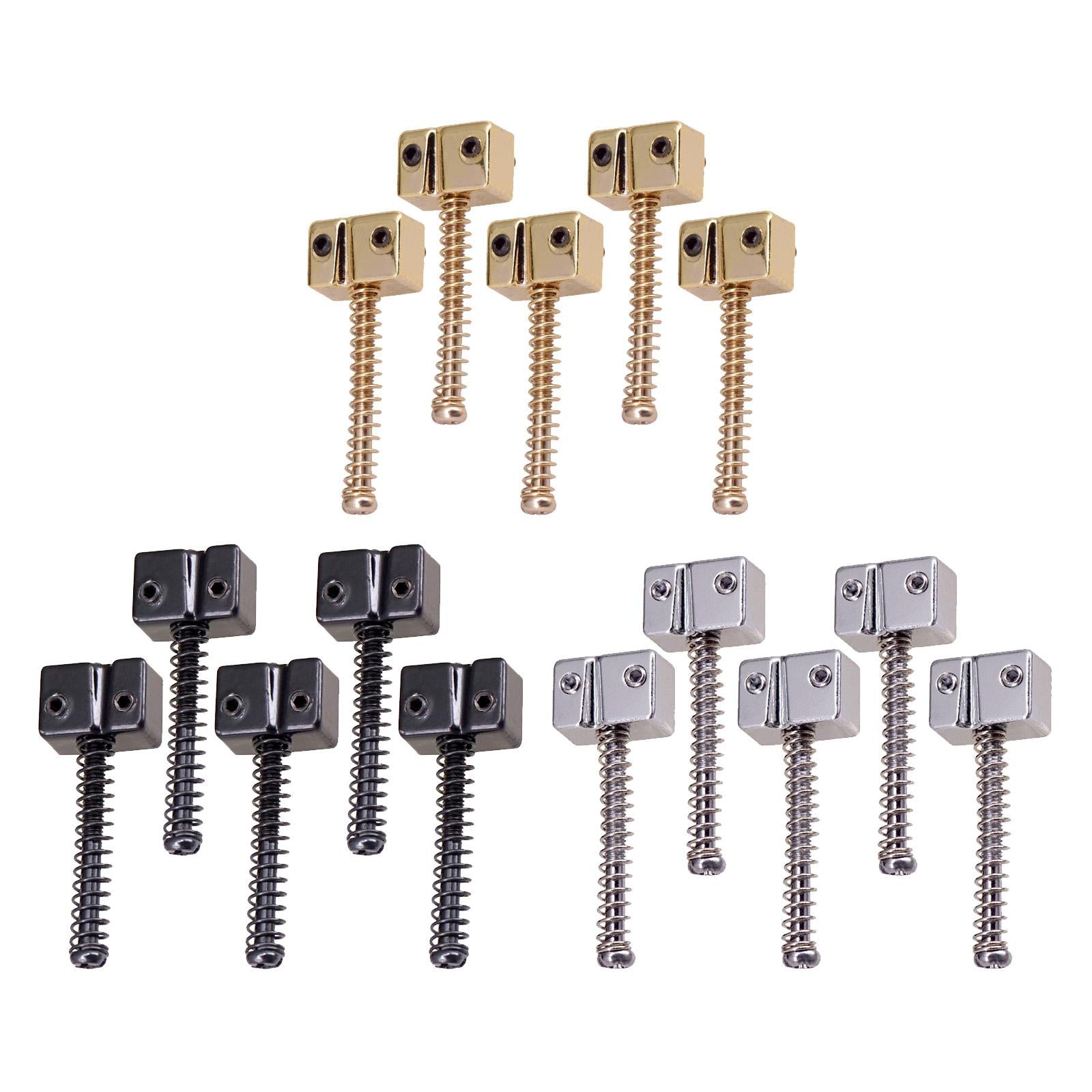 5pcs Zinc Alloy Saddle String Bridge for Bass Instrument Accessories Silver