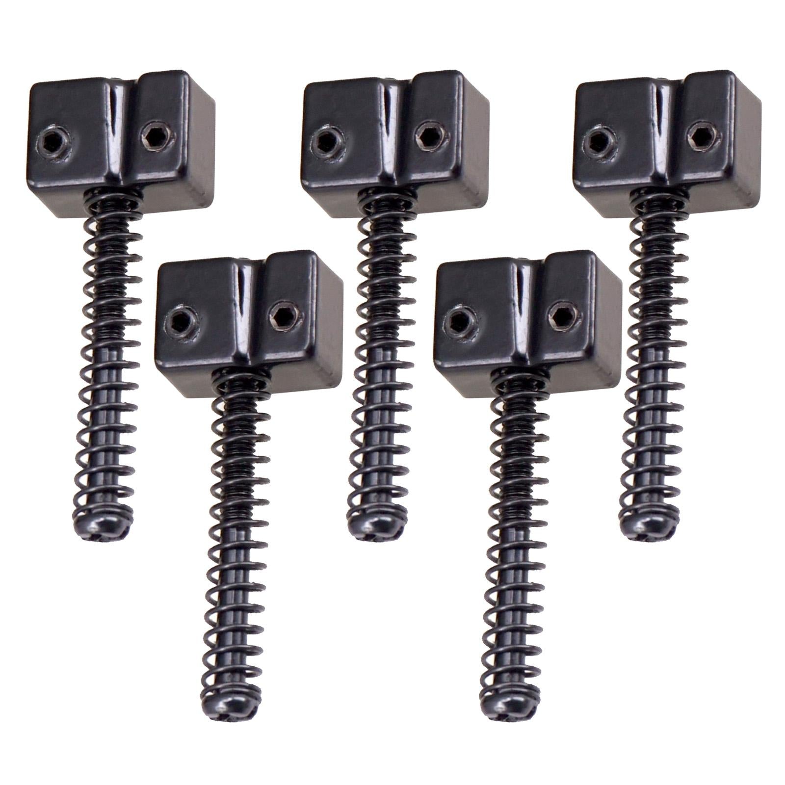 5pcs Zinc Alloy Saddle String Bridge for Bass Instrument Accessories Black