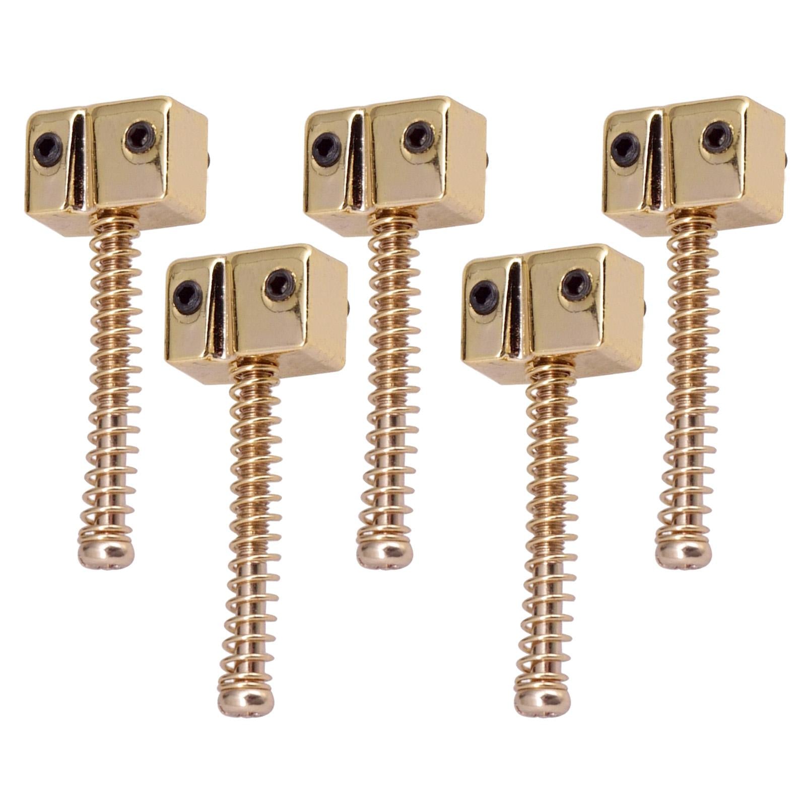 5pcs Zinc Alloy Saddle String Bridge for Bass Instrument Accessories Gold