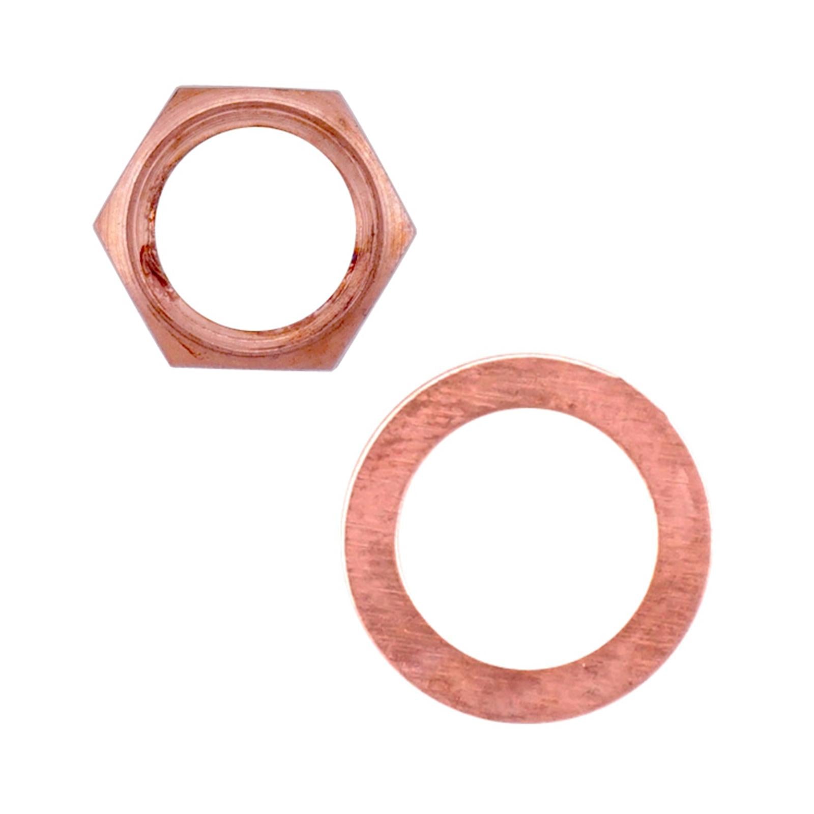 10pcs 3/8 Guitar Jack Output Nuts with Lock Washer Set for Guitar Bass Parts