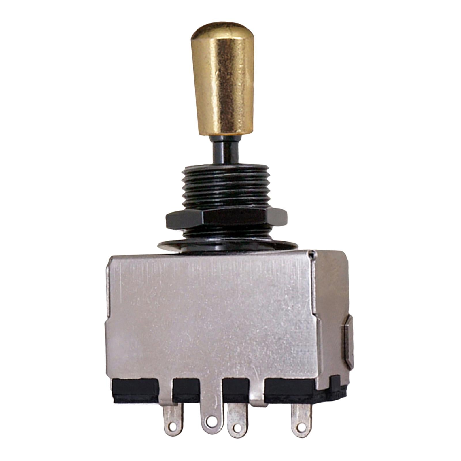 3 Way Pickup Selector Tone Switch Copper Knob Electric Guitar Parts Gold