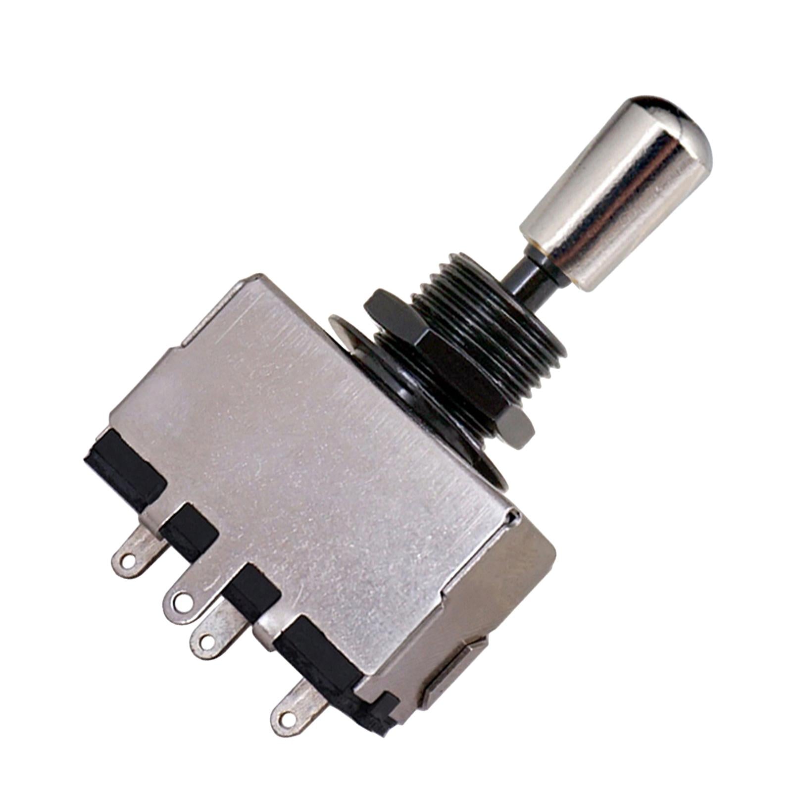 3 Way Pickup Selector Tone Switch Copper Knob Electric Guitar Parts  Silver