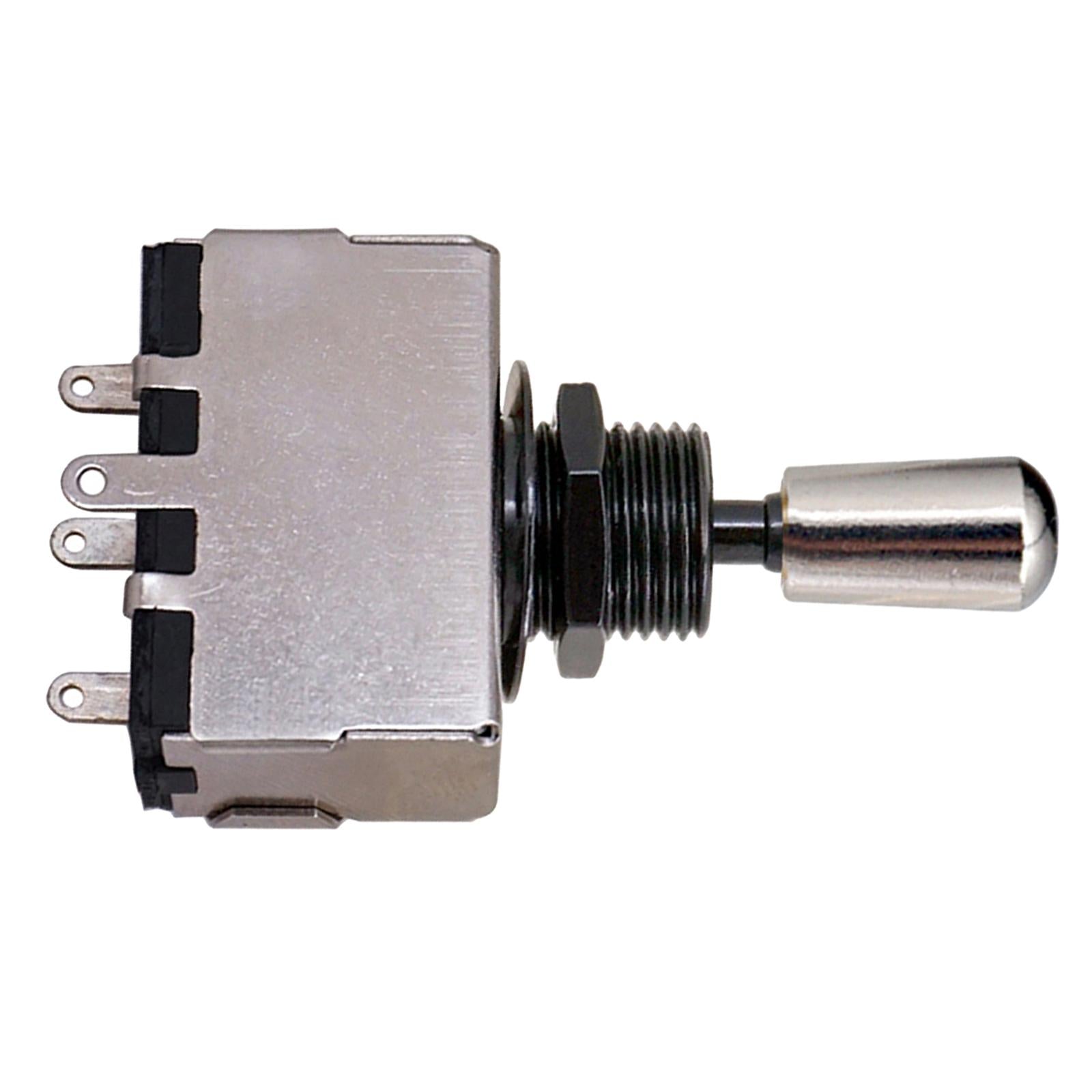 3 Way Pickup Selector Tone Switch Copper Knob Electric Guitar Parts  Silver