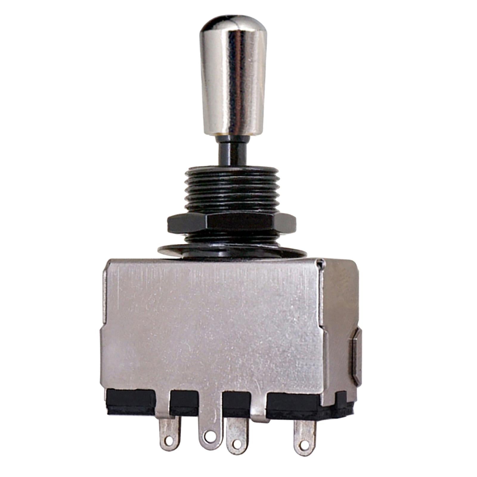 3 Way Pickup Selector Tone Switch Copper Knob Electric Guitar Parts  Silver
