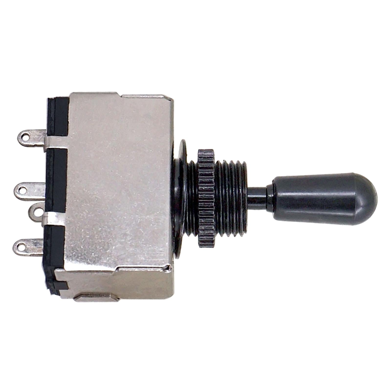 3 Way Pickup Selector Tone Switch Copper Knob Electric Guitar Parts  Black