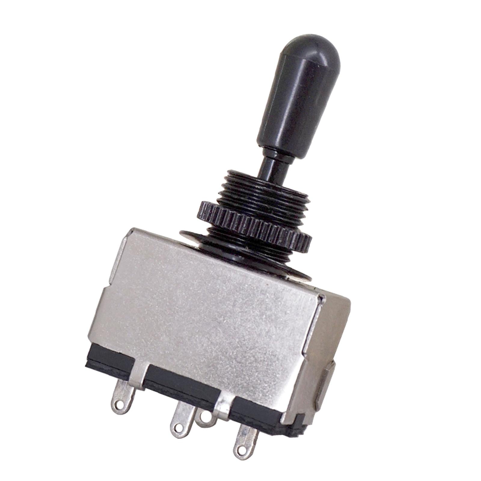 3 Way Pickup Selector Tone Switch Copper Knob Electric Guitar Parts  Black