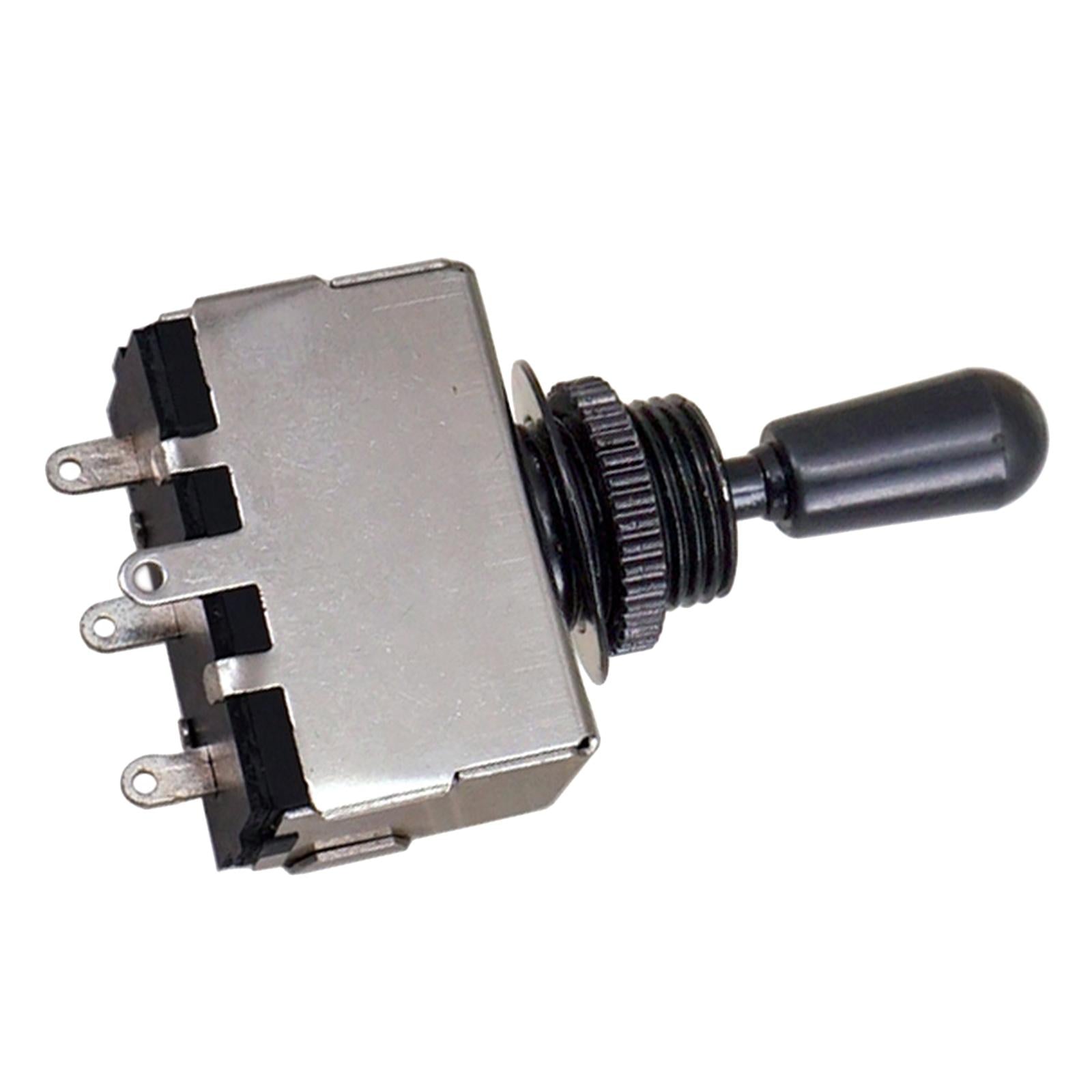 3 Way Pickup Selector Tone Switch Copper Knob Electric Guitar Parts  Black