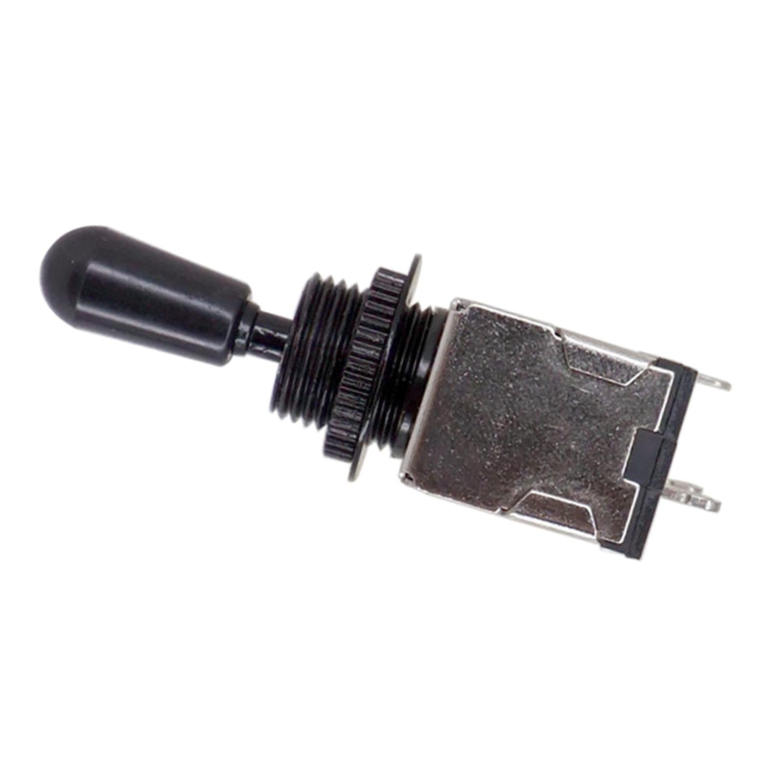 3 Way Pickup Selector Tone Switch Copper Knob Electric Guitar Parts  Black